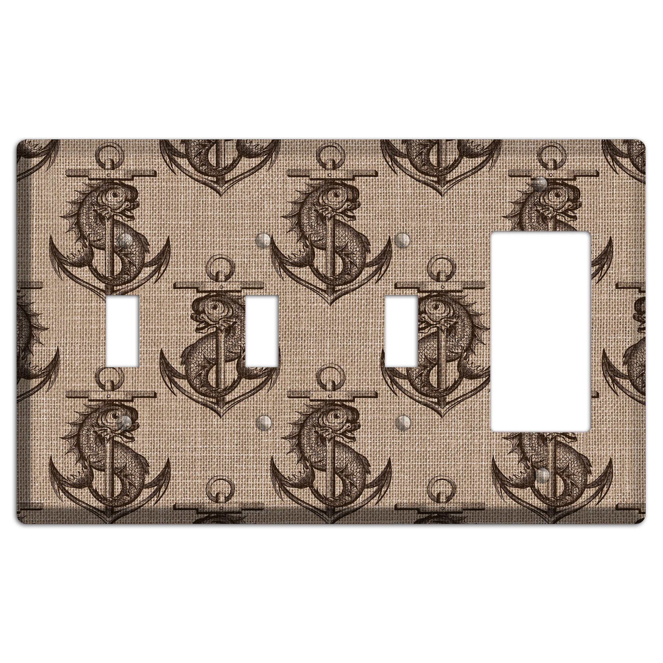 Anchor & Leviathan 3 Toggle / Rocker Wallplate