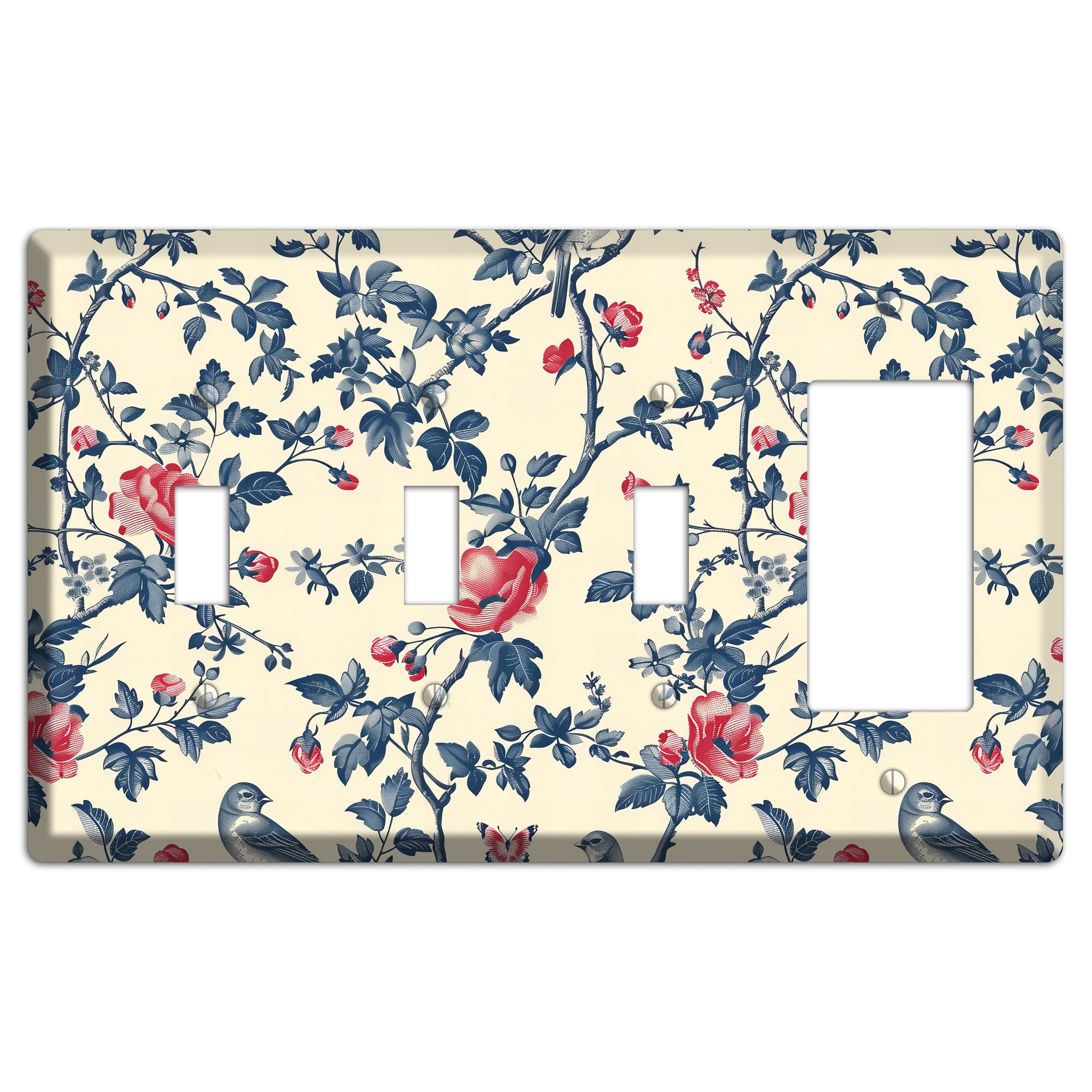 Songbirds & Thorns 3 Toggle / Rocker Wallplate