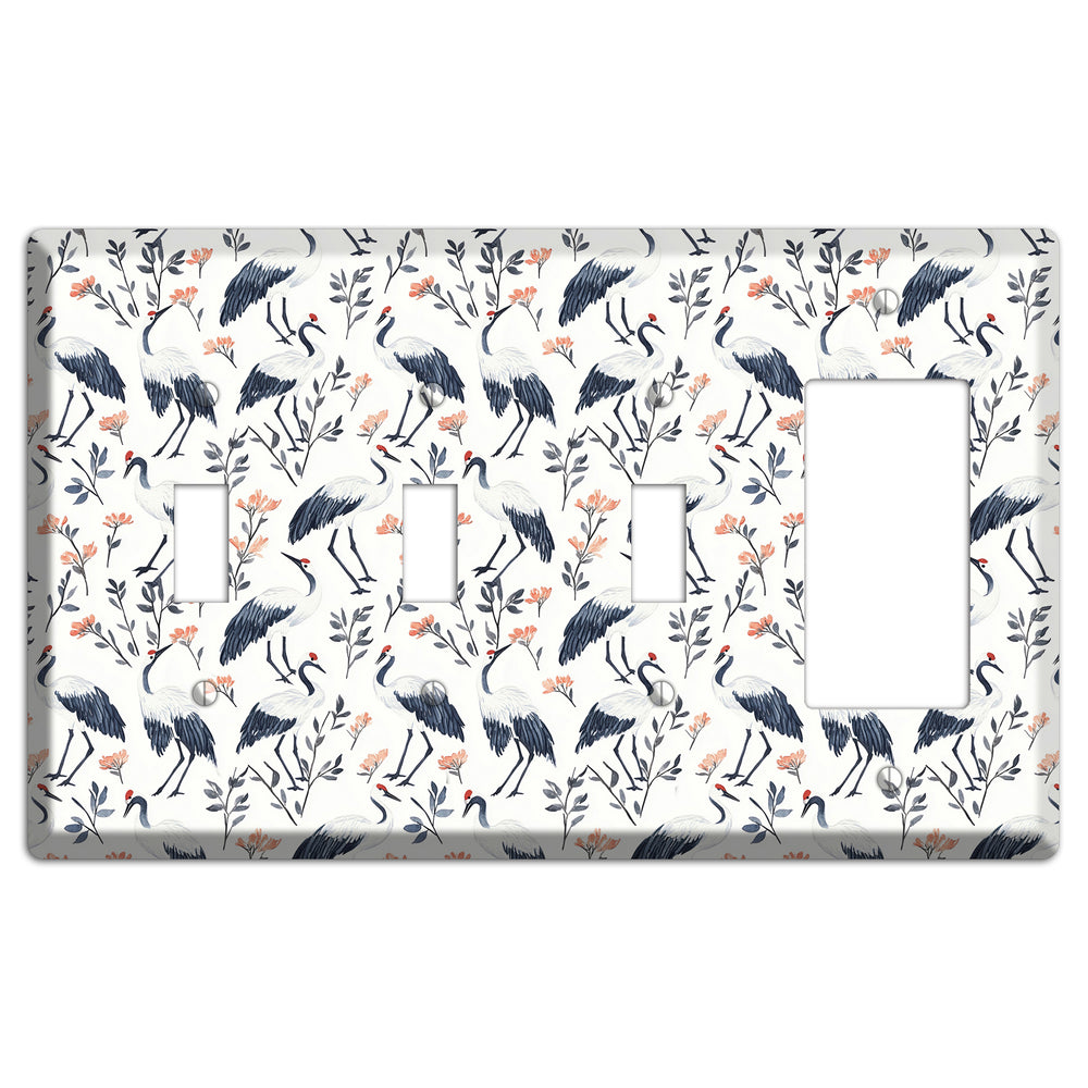 Slate & Coral Marsh 3 Toggle / Rocker Wallplate