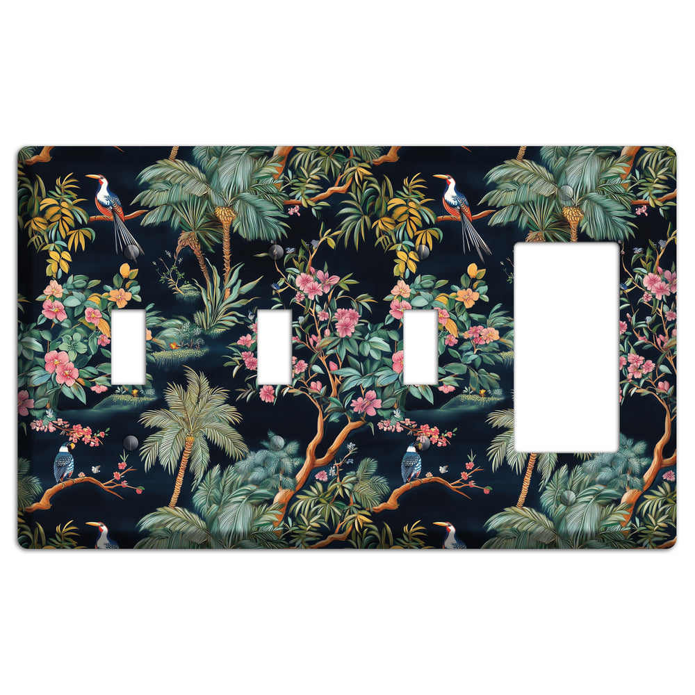 Jungle Nocturne 3 Toggle / Rocker Wallplate
