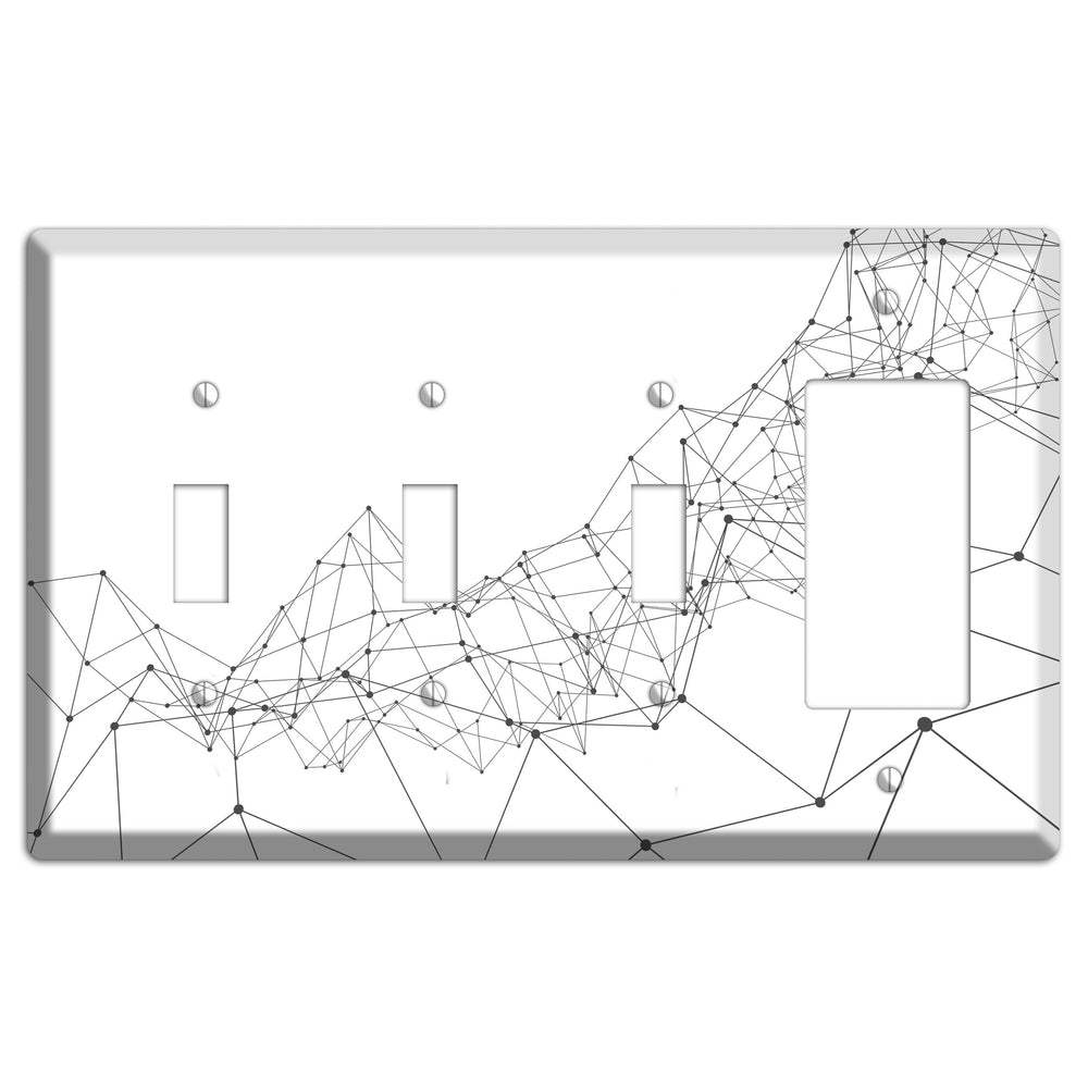 Fractured Cartography 3 Toggle / Rocker Wallplate