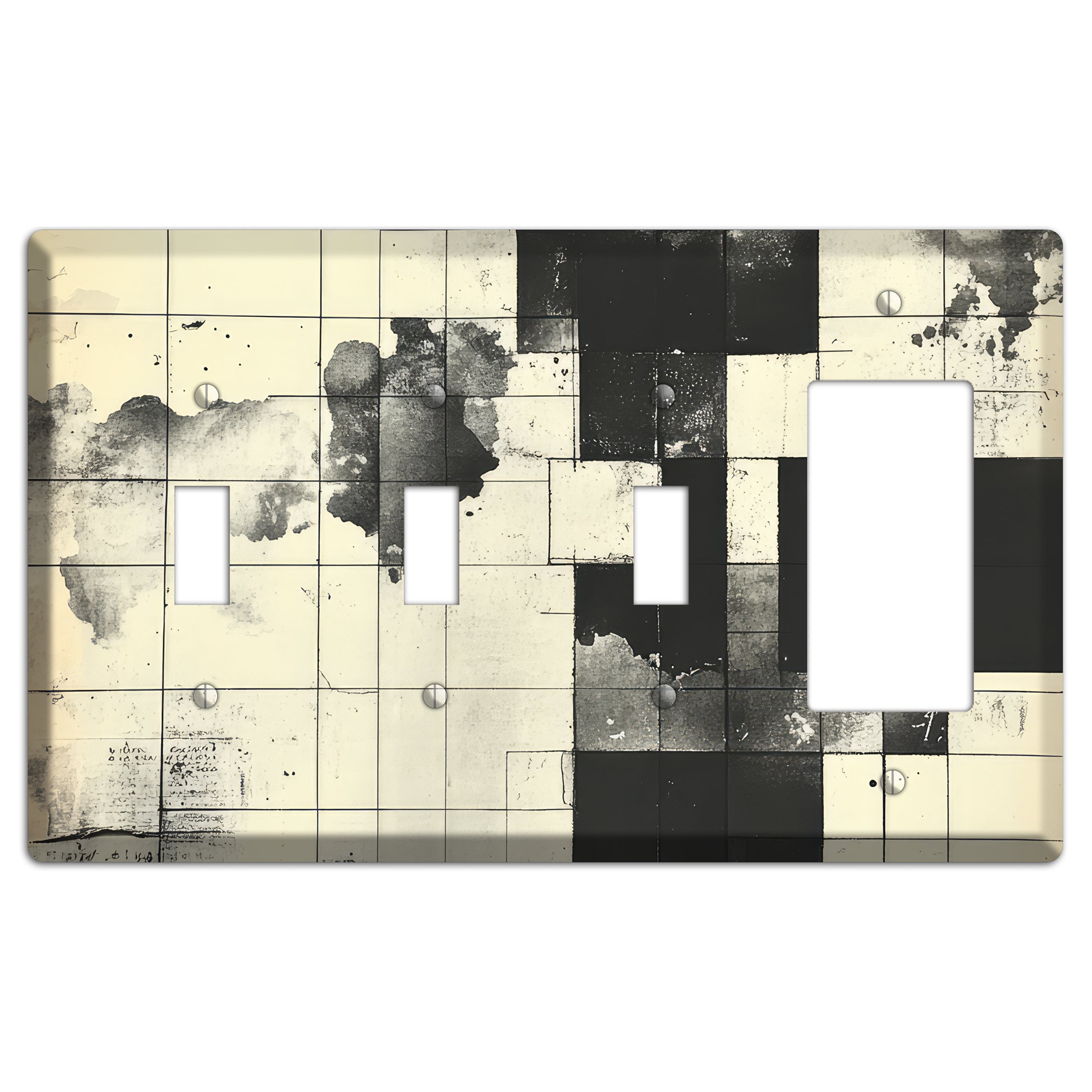 Fractured Cartography 3 Toggle / Rocker Wallplate