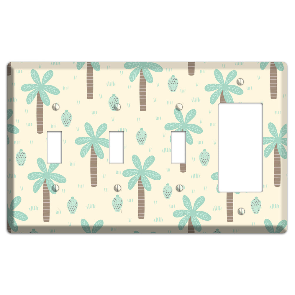 Dino Palmscape 3 Toggle / Rocker Wallplate
