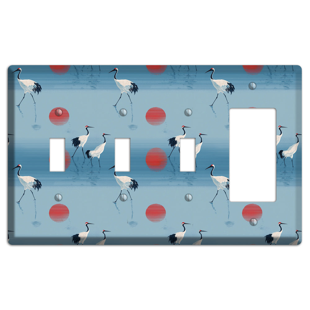 Scarlet Sun Shallows 3 Toggle / Rocker Wallplate