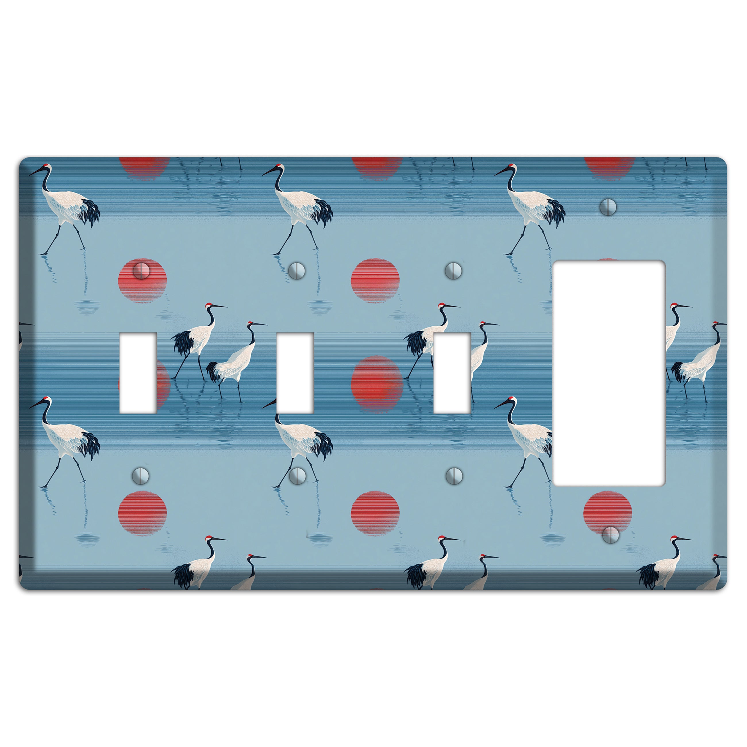 Scarlet Sun Shallows 3 Toggle / Rocker Wallplate