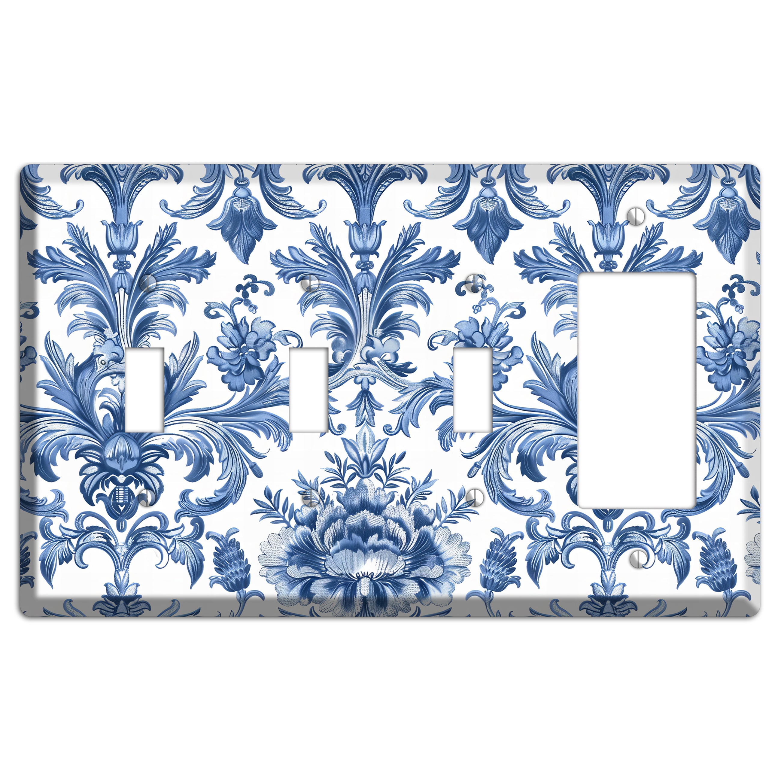 Porcelain Garden Reverie 3 Toggle / Rocker Wallplate