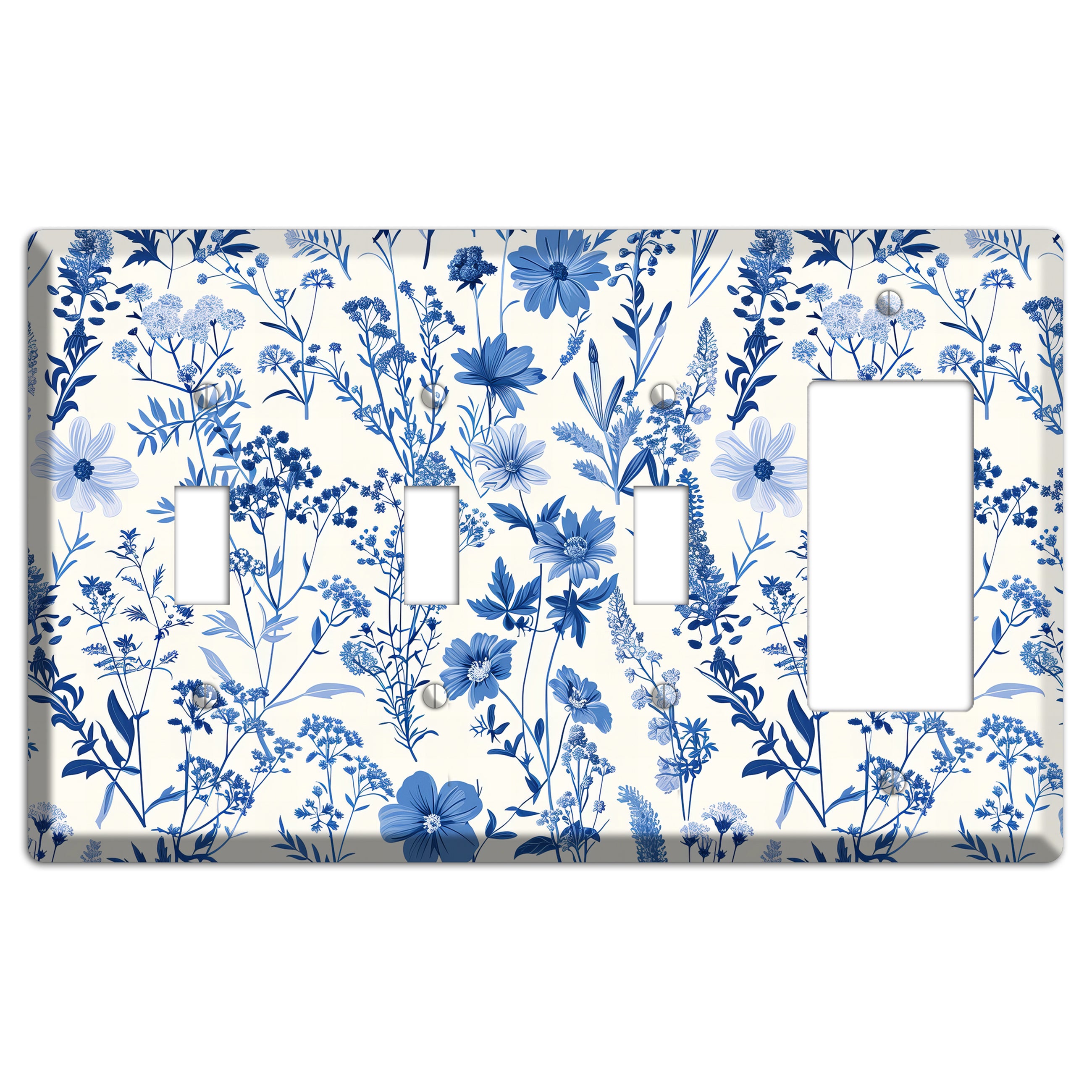 Meadow in Monochrome 3 Toggle / Rocker Wallplate