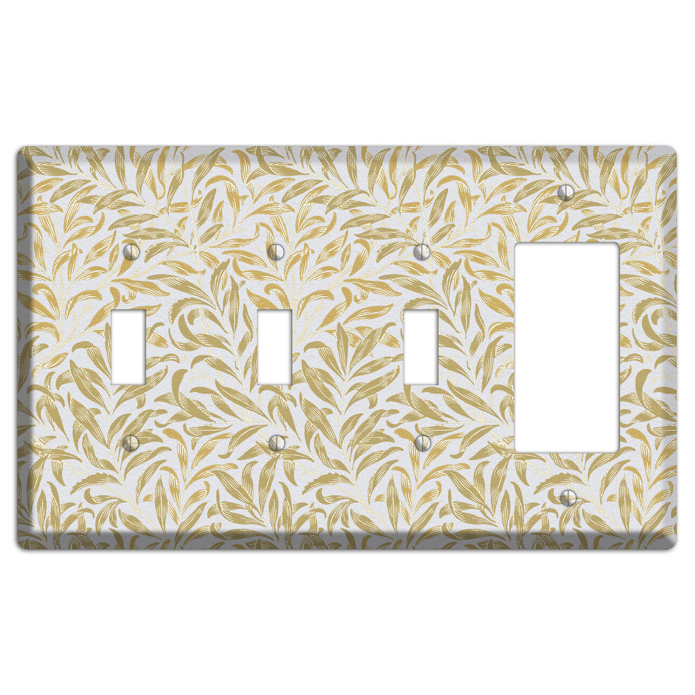 Gilded Meadow 3 Toggle / Rocker Wallplate