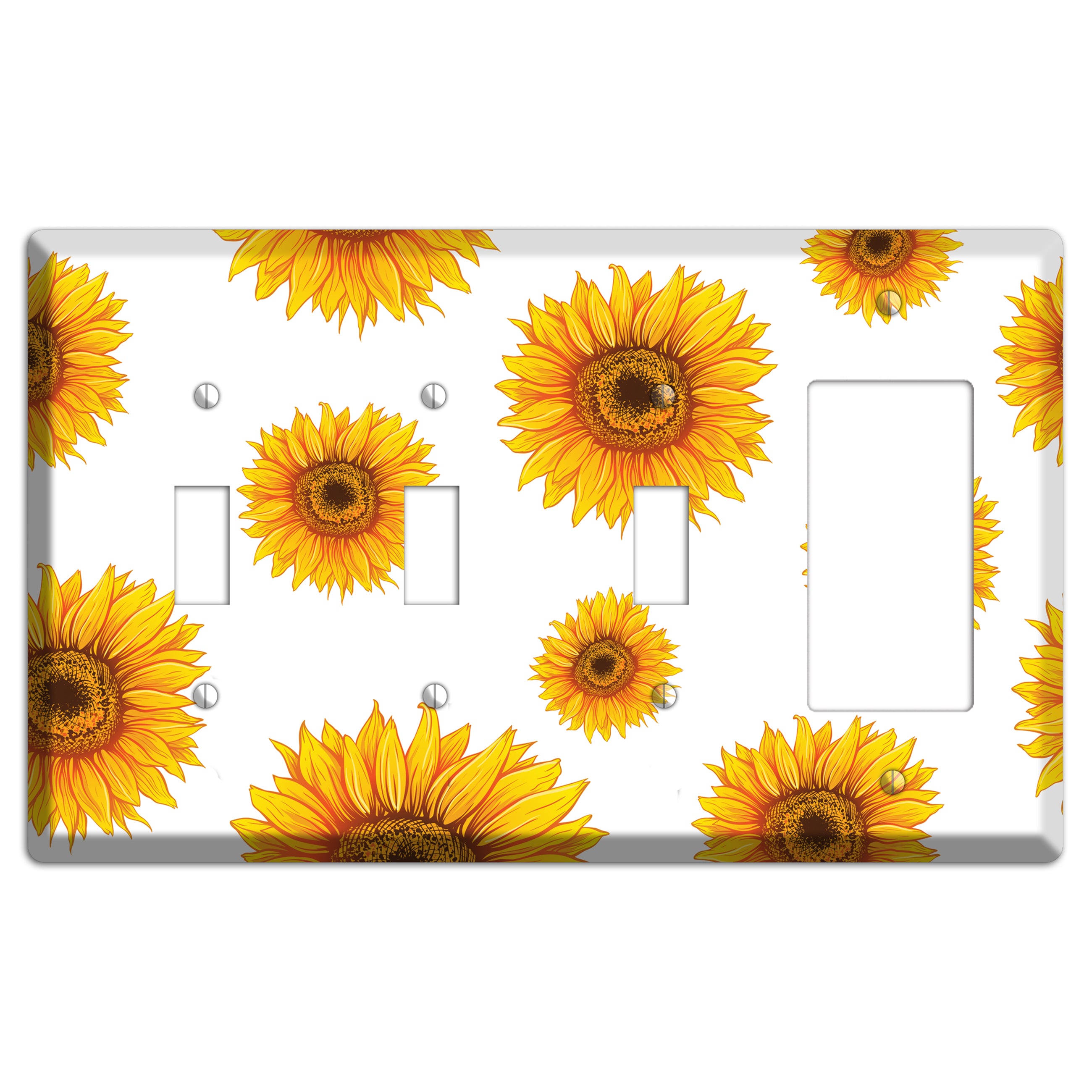 Solar Bloom Scatter 3 Toggle / Rocker Wallplate