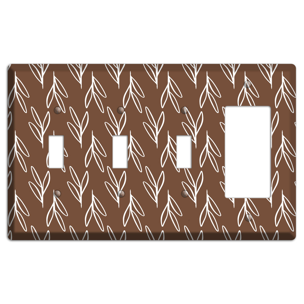 Wheat & Shadow 3 Toggle / Rocker Wallplate