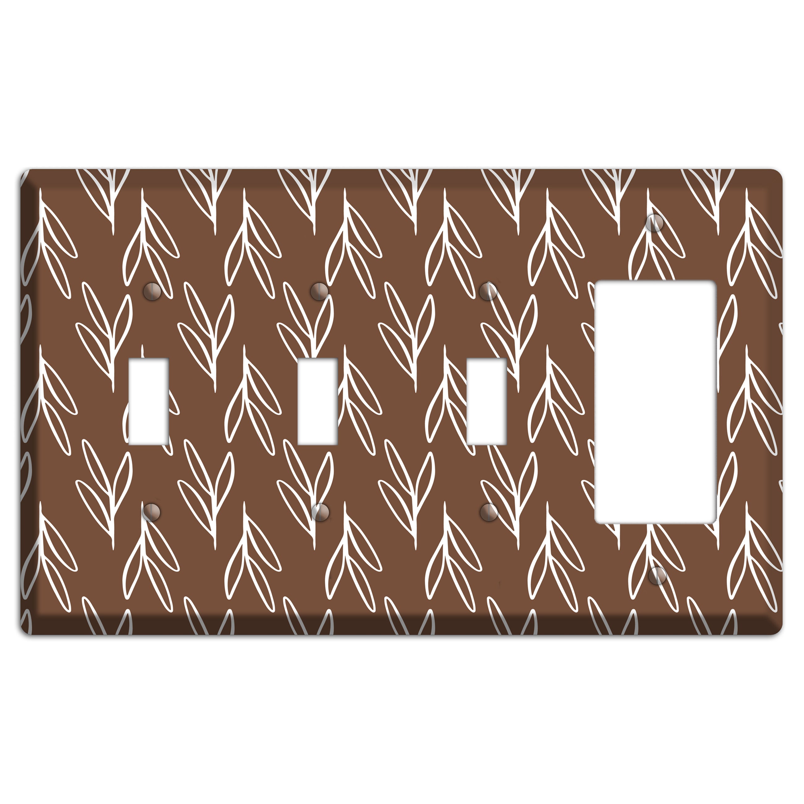 Wheat & Shadow 3 Toggle / Rocker Wallplate