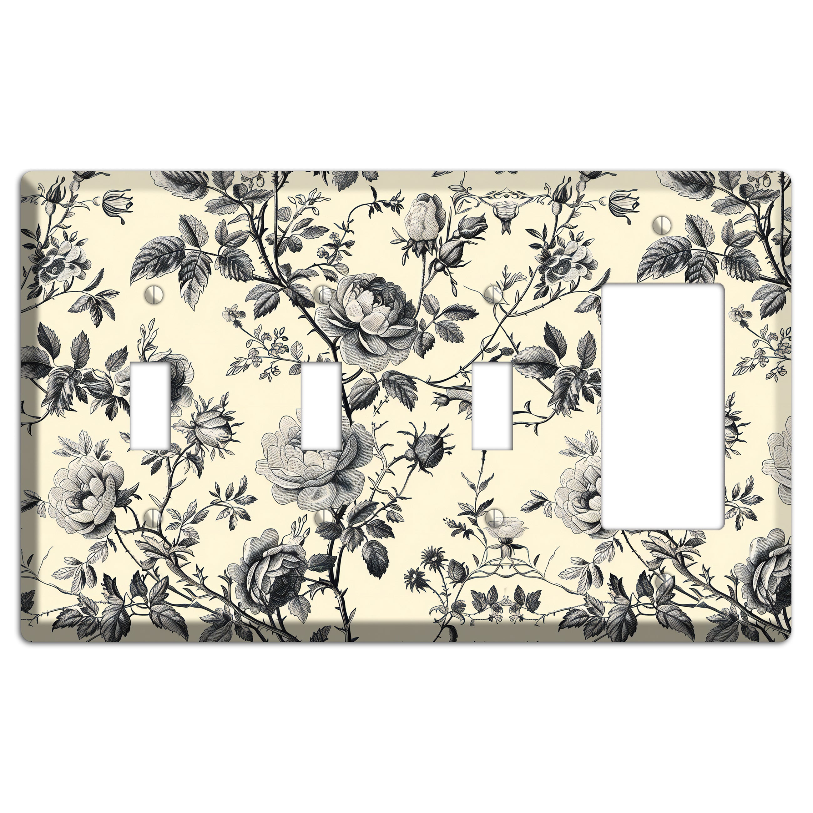 Thorned Reverie 3 Toggle / Rocker Wallplate