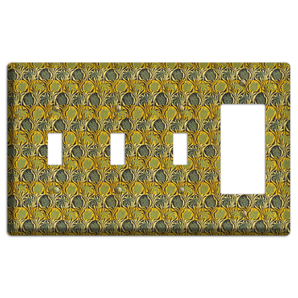 Honeycomb Bloom 3 Toggle / Rocker Wallplate