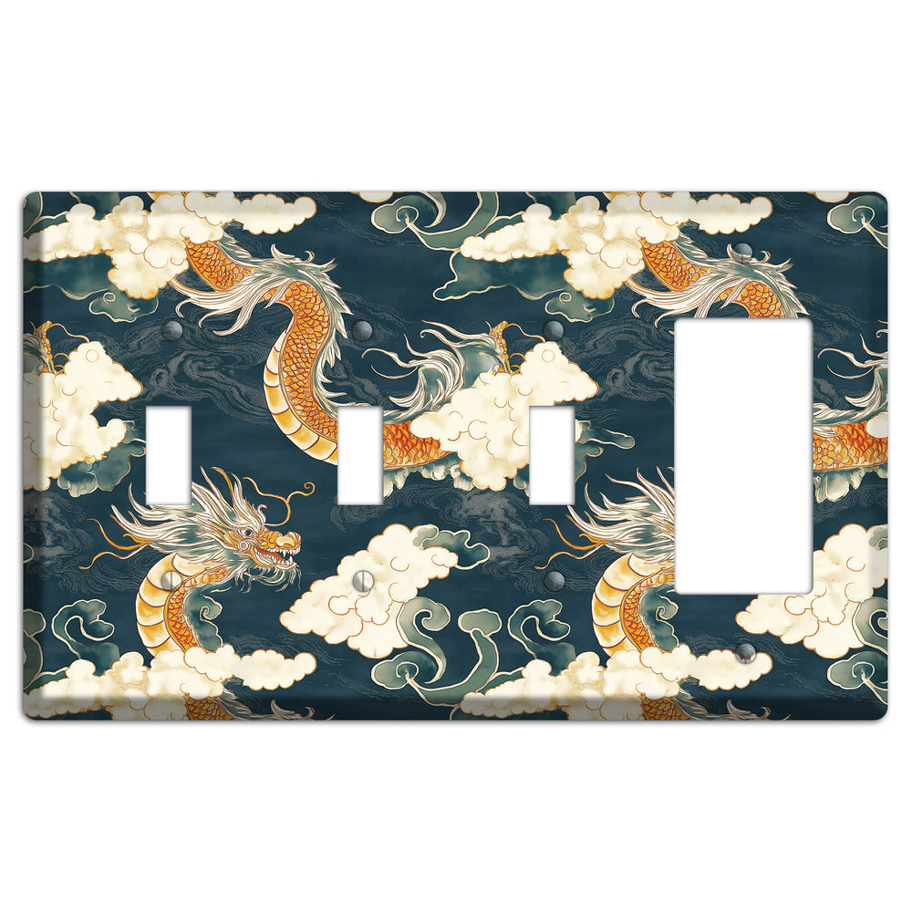 Celestial Serpent Sky 3 Toggle / Rocker Wallplate