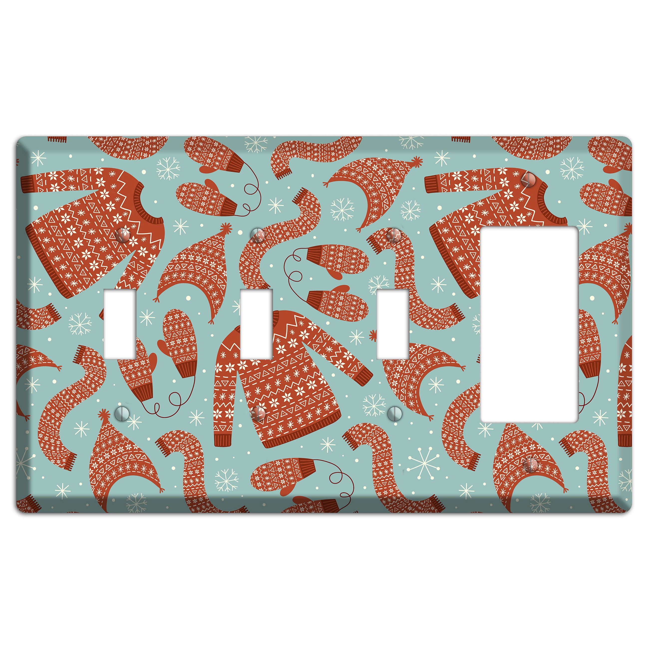 Cozy Knits & Mittens 3 Toggle / Rocker Wallplate