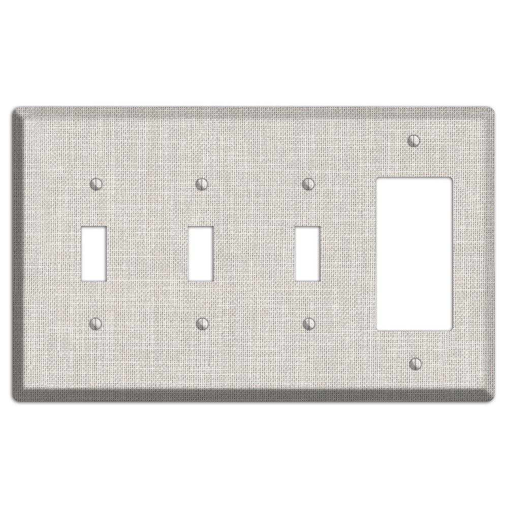 Linen Drift 3 Toggle / Rocker Wallplate