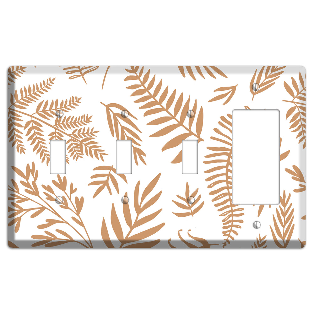 Scattered Fronds 3 Toggle / Rocker Wallplate