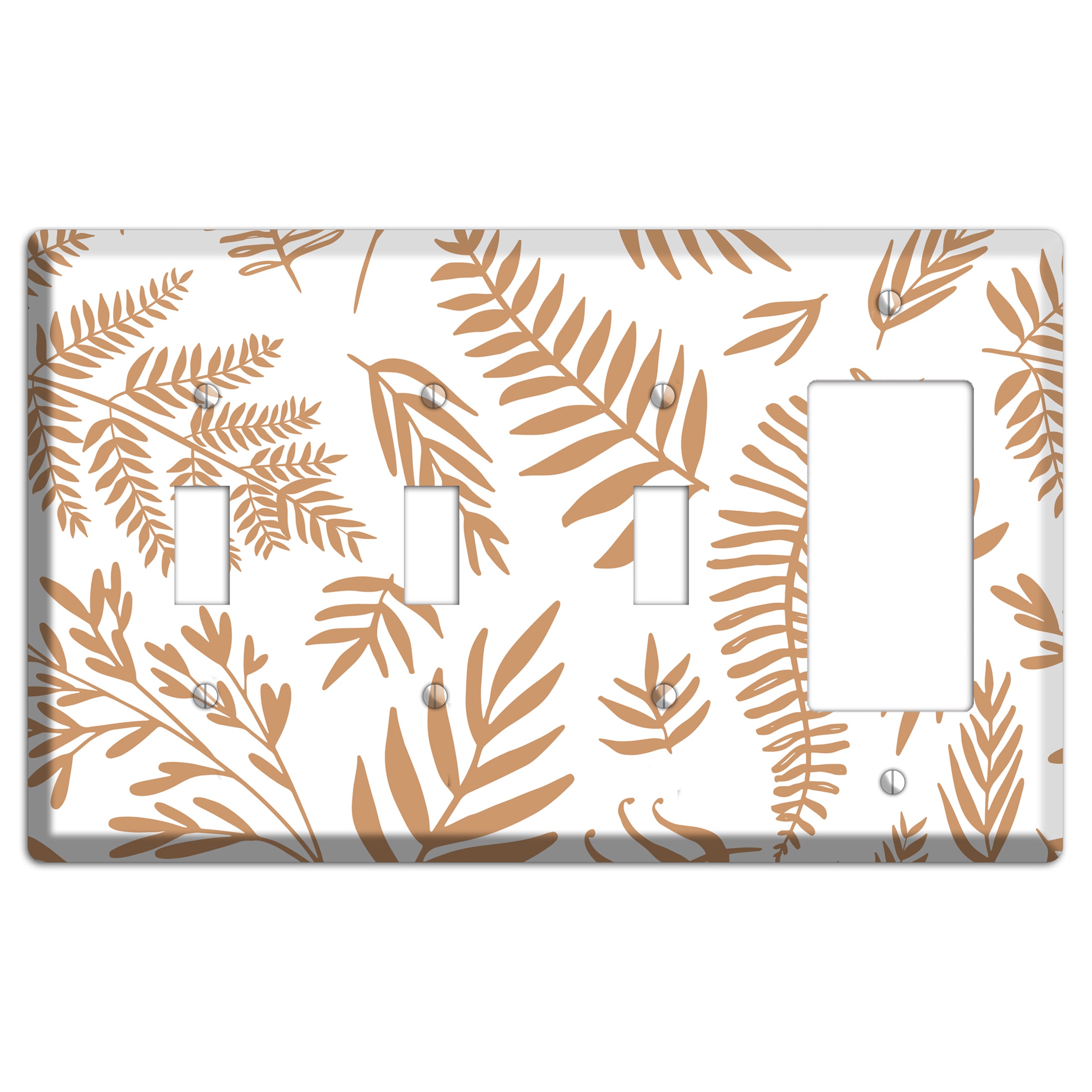 Scattered Fronds 3 Toggle / Rocker Wallplate