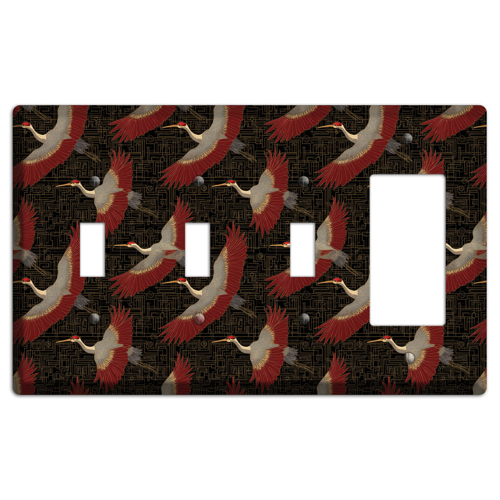 Scarlet Circuit Flight 3 Toggle / Rocker Wallplate
