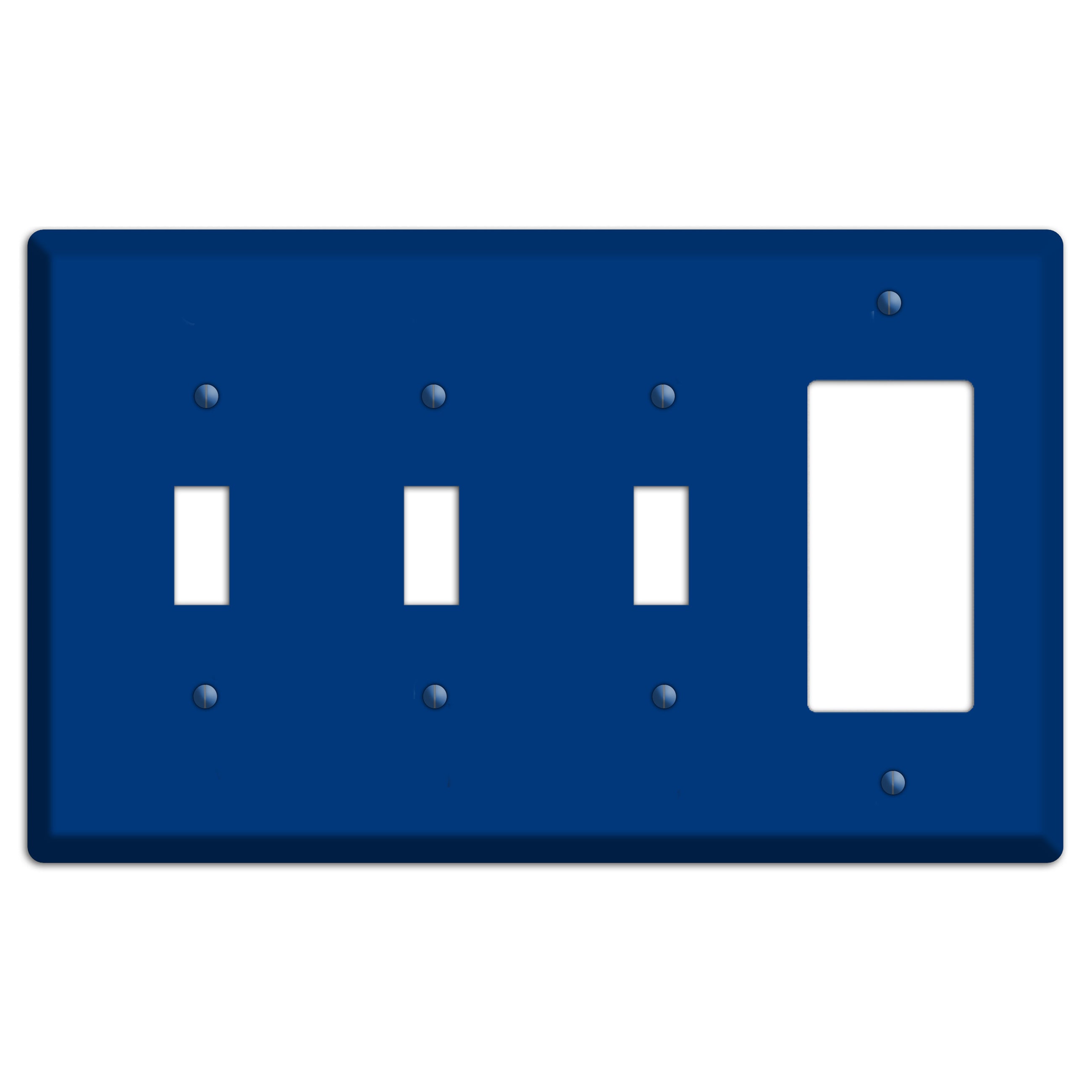 Baxter Simply Blue 3 Toggle / Rocker Wallplate
