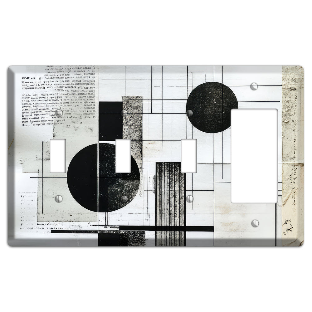 Cartographer's Dream 3 Toggle / Rocker Wallplate