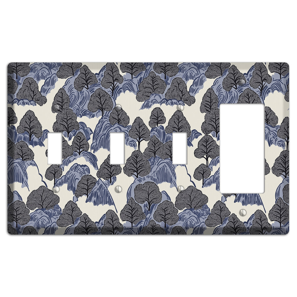Thousand Pines 3 Toggle / Rocker Wallplate