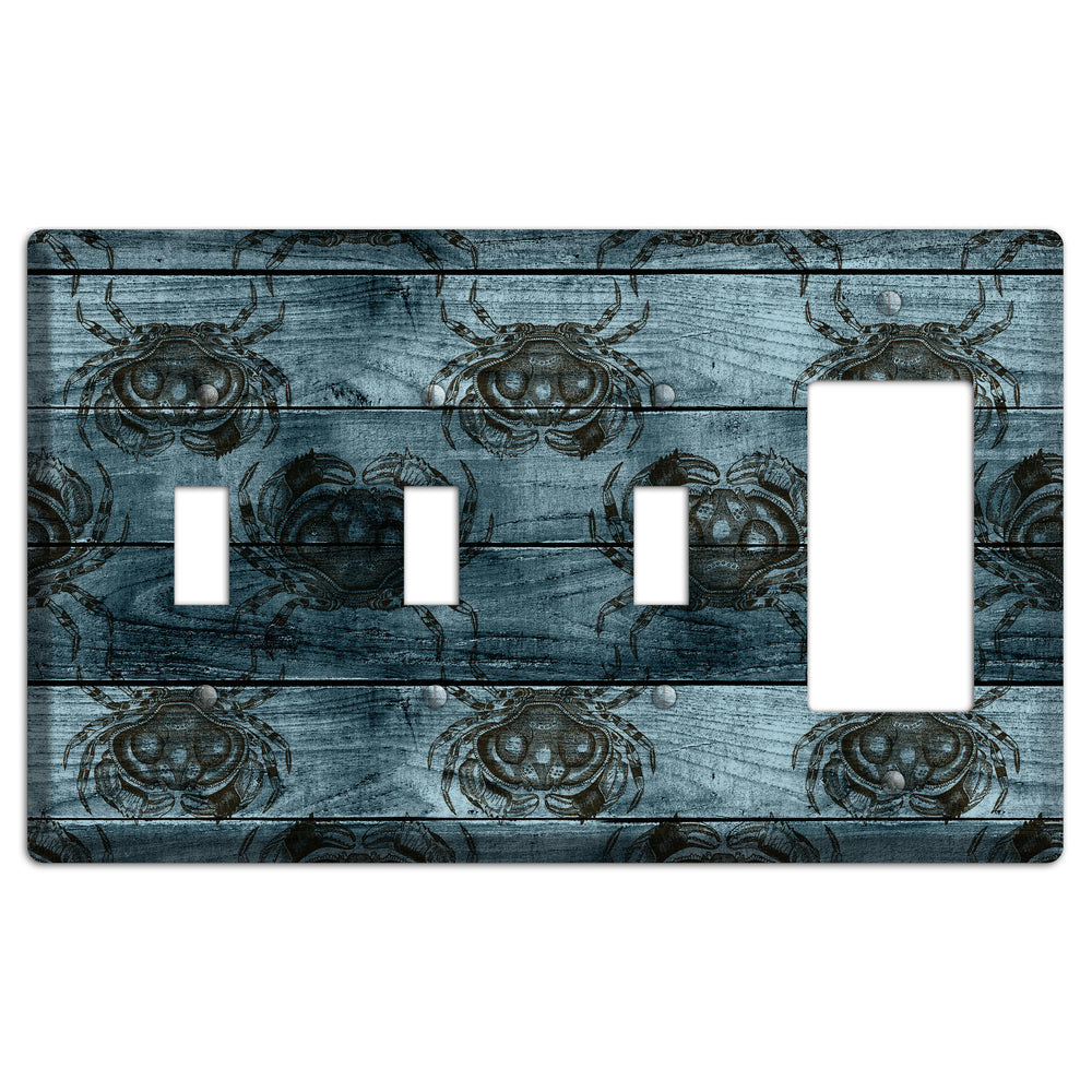 Crabby Waters 3 Toggle / Rocker Wallplate