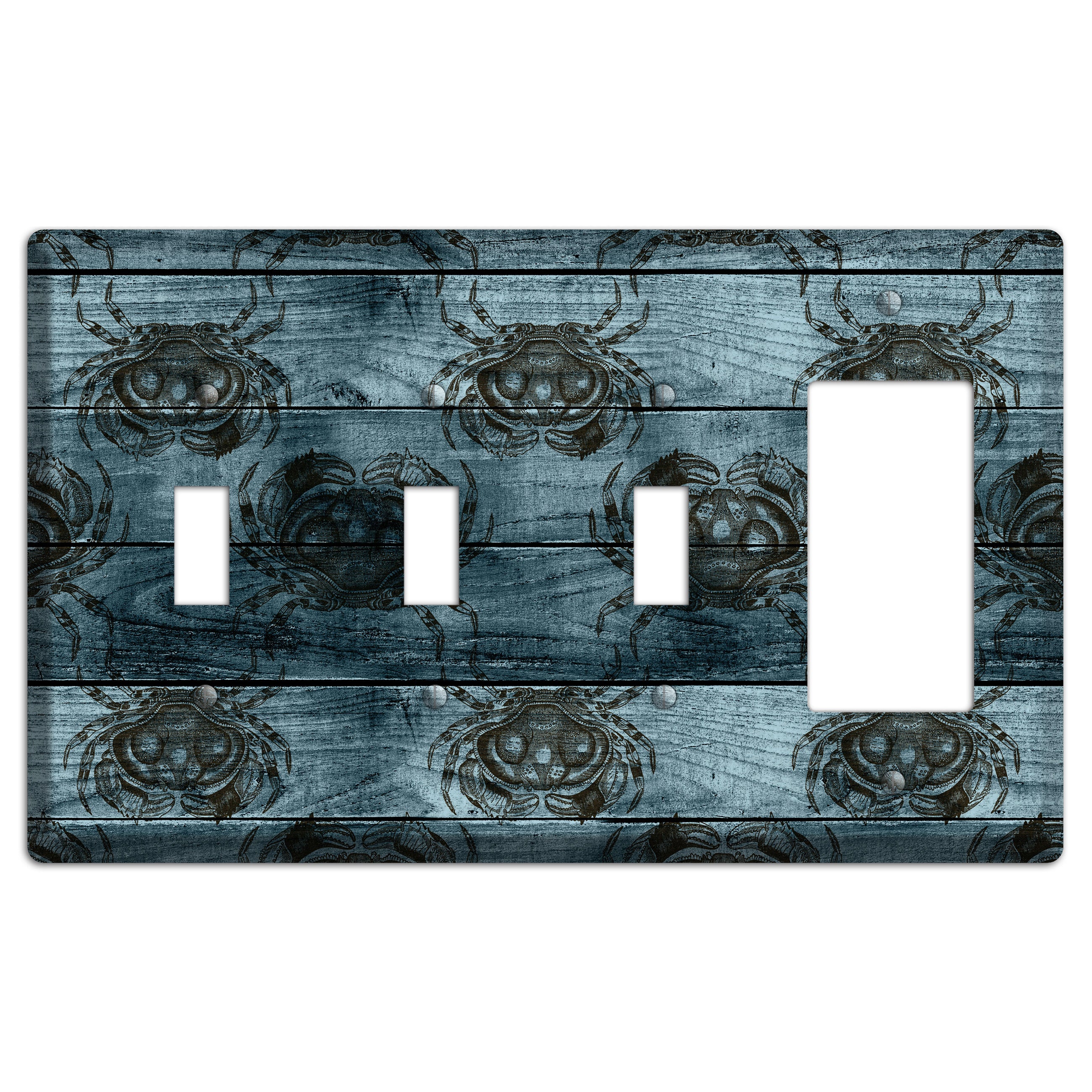 Crabby Waters 3 Toggle / Rocker Wallplate