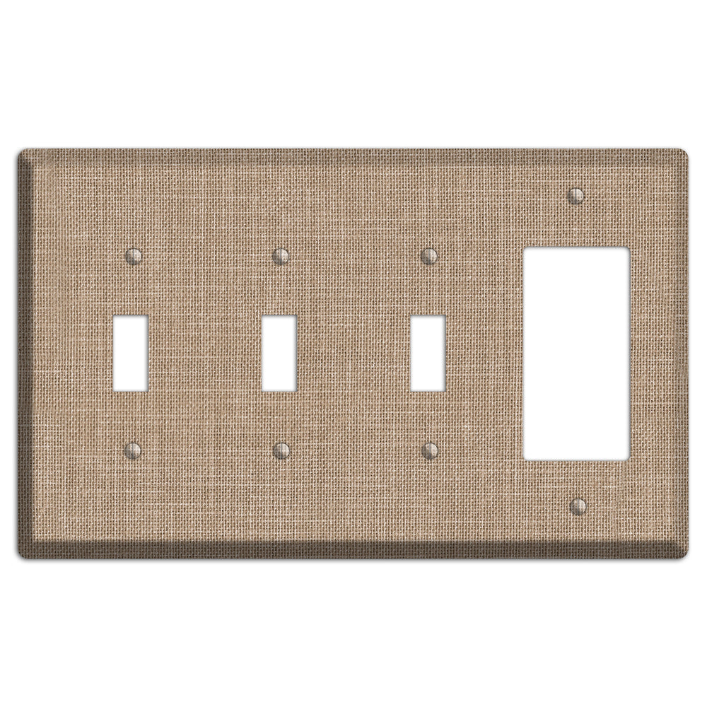 Linen Shore 3 Toggle / Rocker Wallplate