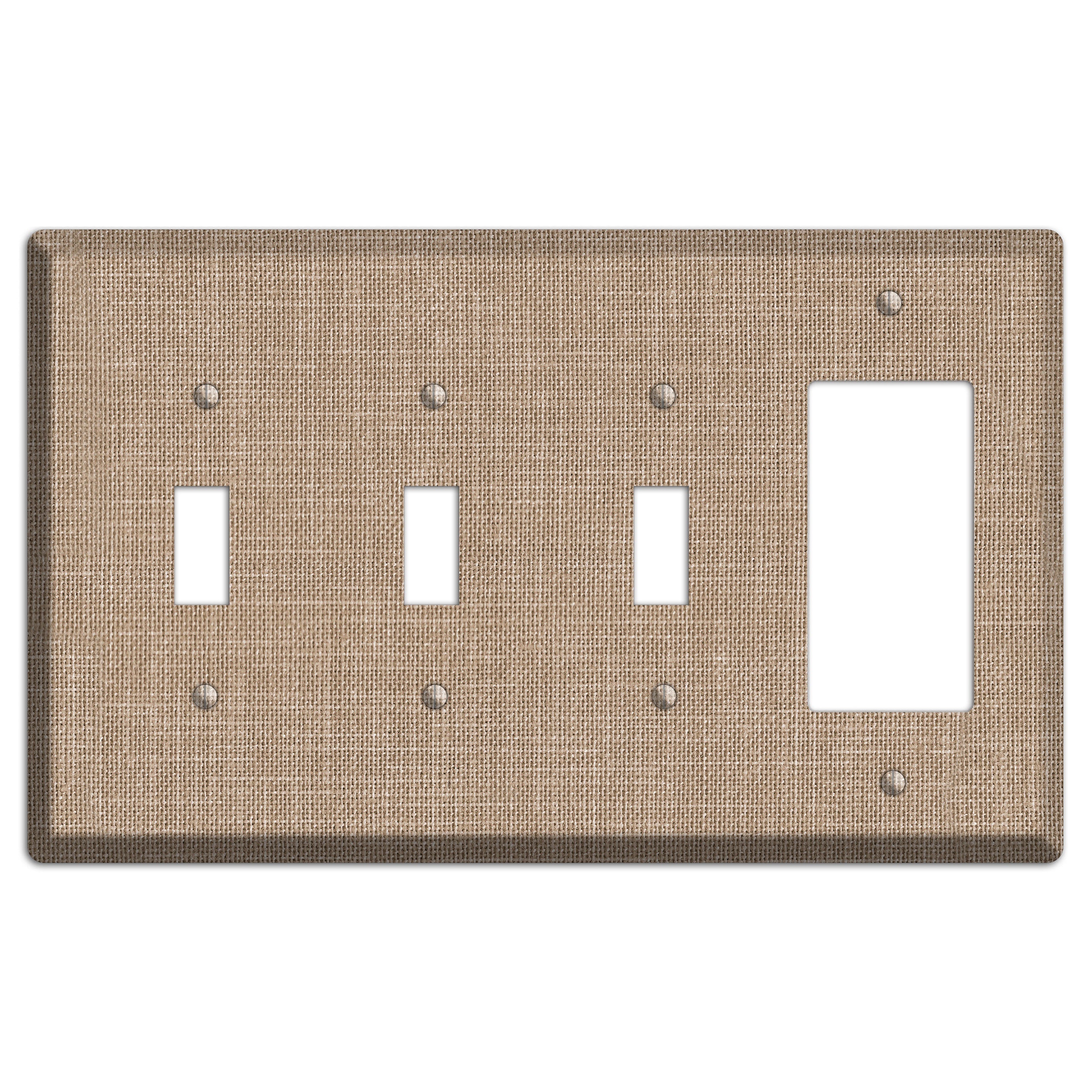 Linen Shore 3 Toggle / Rocker Wallplate
