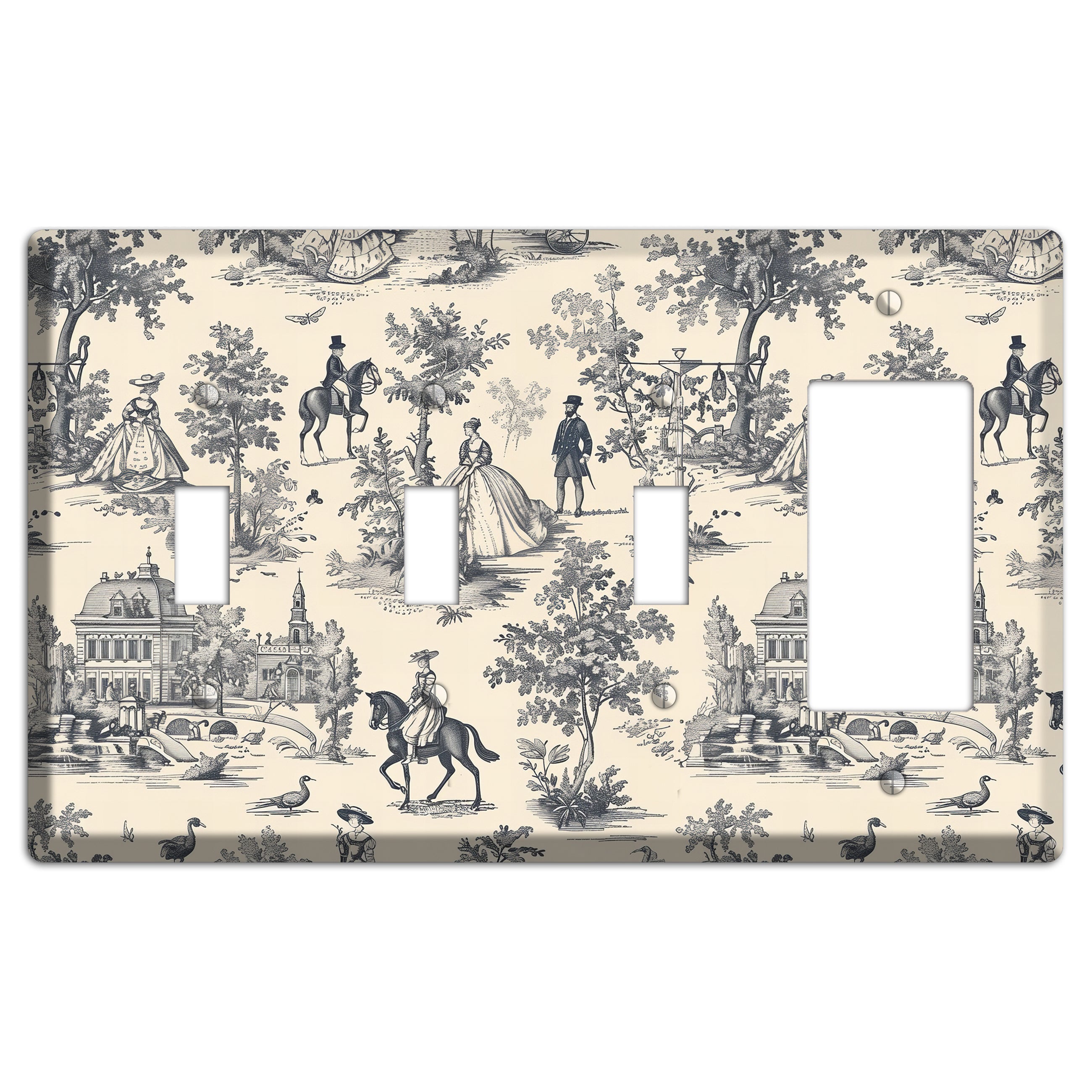 Country Estate Promenade 3 Toggle / Rocker Wallplate