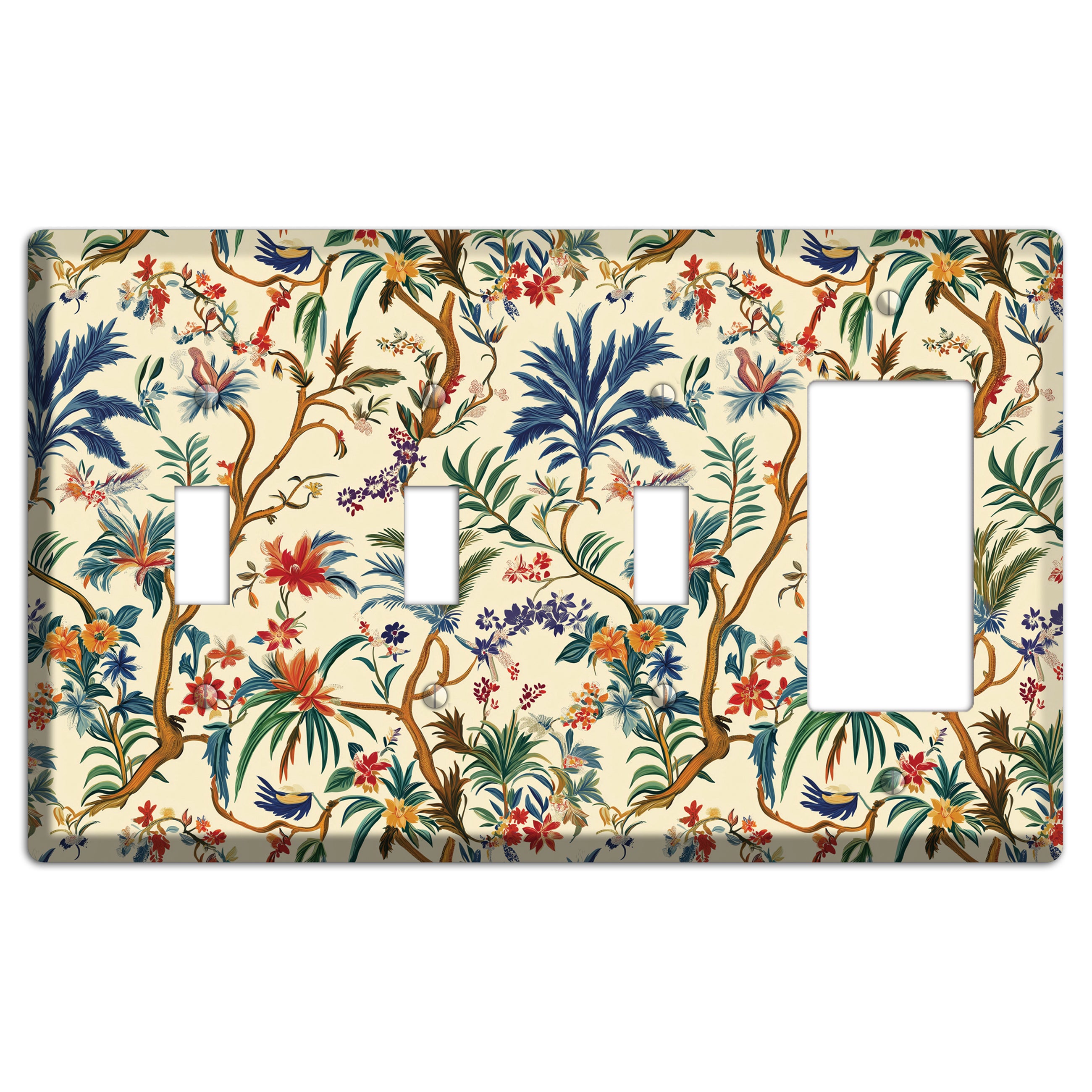 Wandering Canopy 3 Toggle / Rocker Wallplate