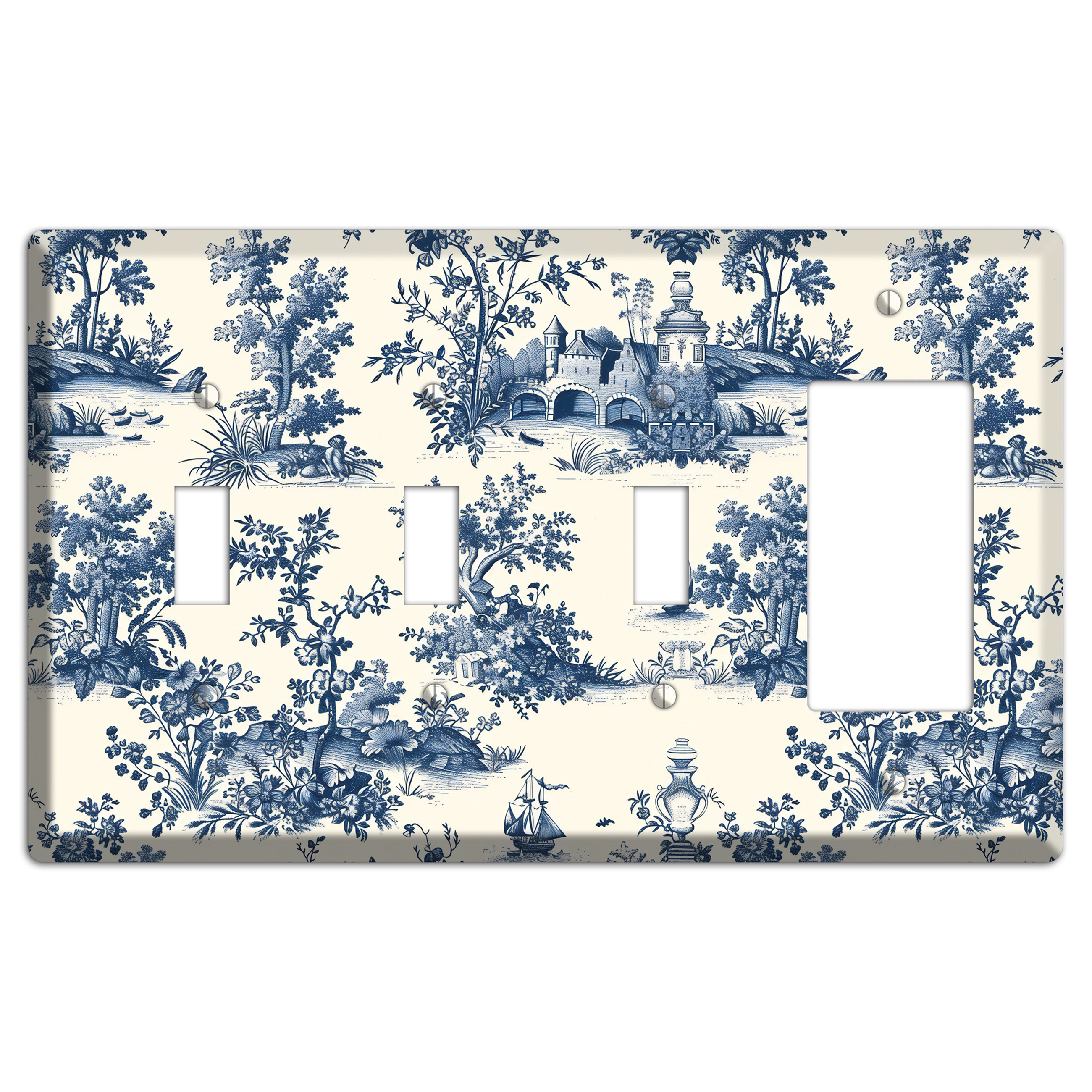 Harbor & Hedgerow 3 Toggle / Rocker Wallplate