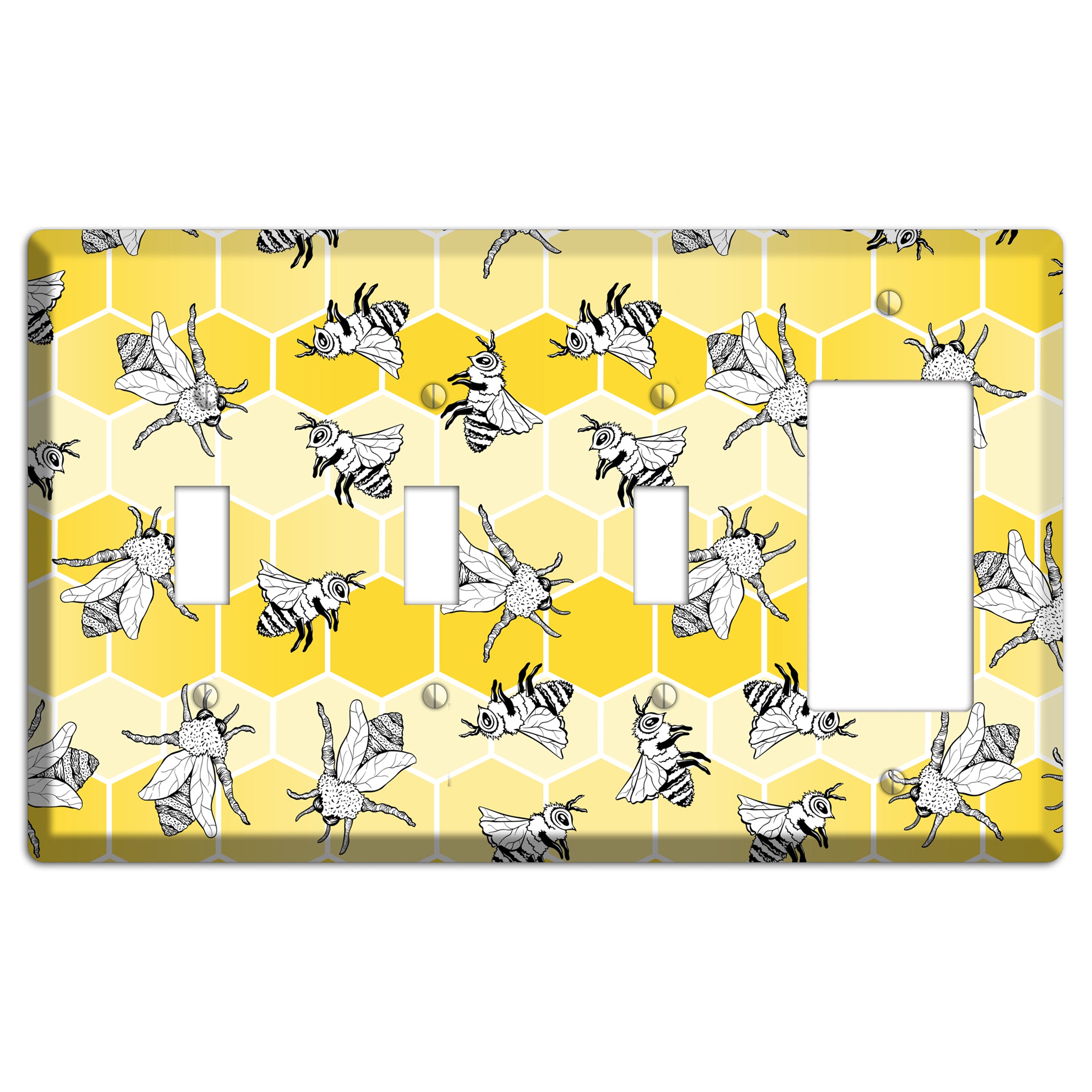 Hive Mind Scatter 3 Toggle / Rocker Wallplate