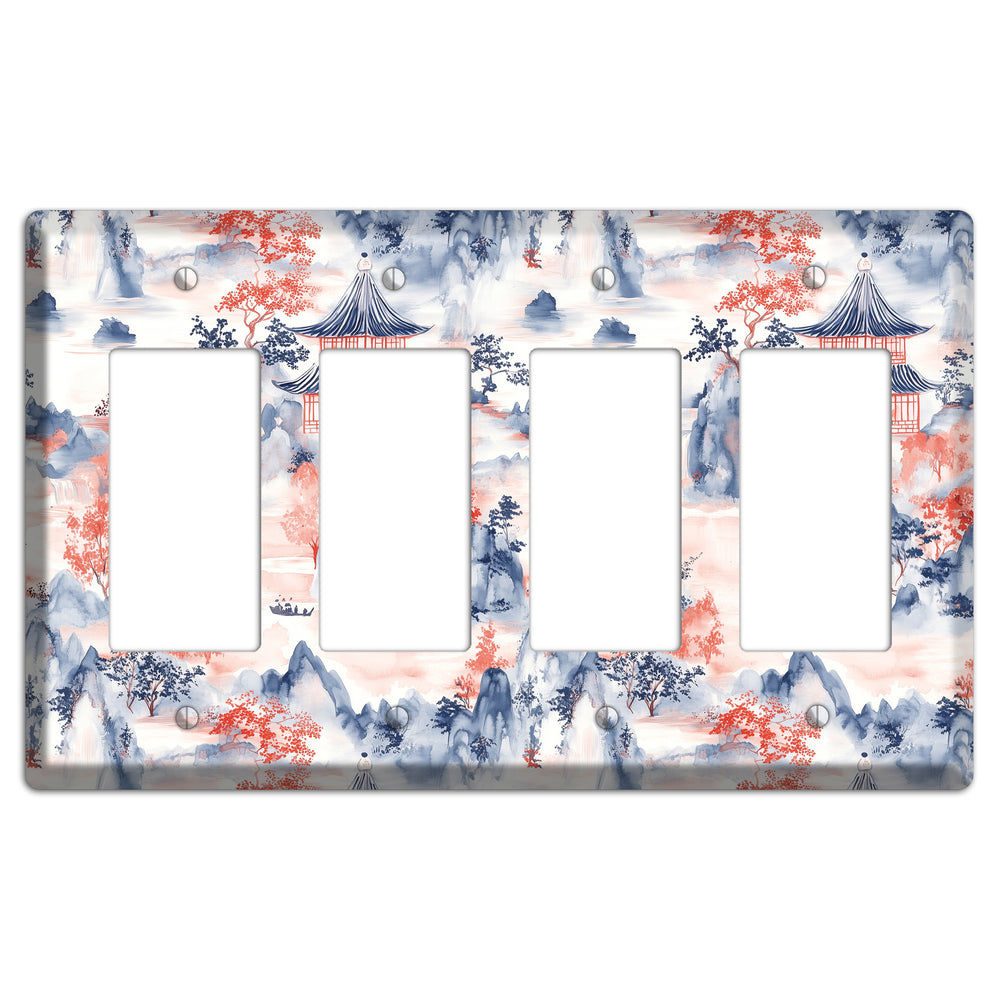 Ink & Ember Peaks 4 Rocker Wallplate