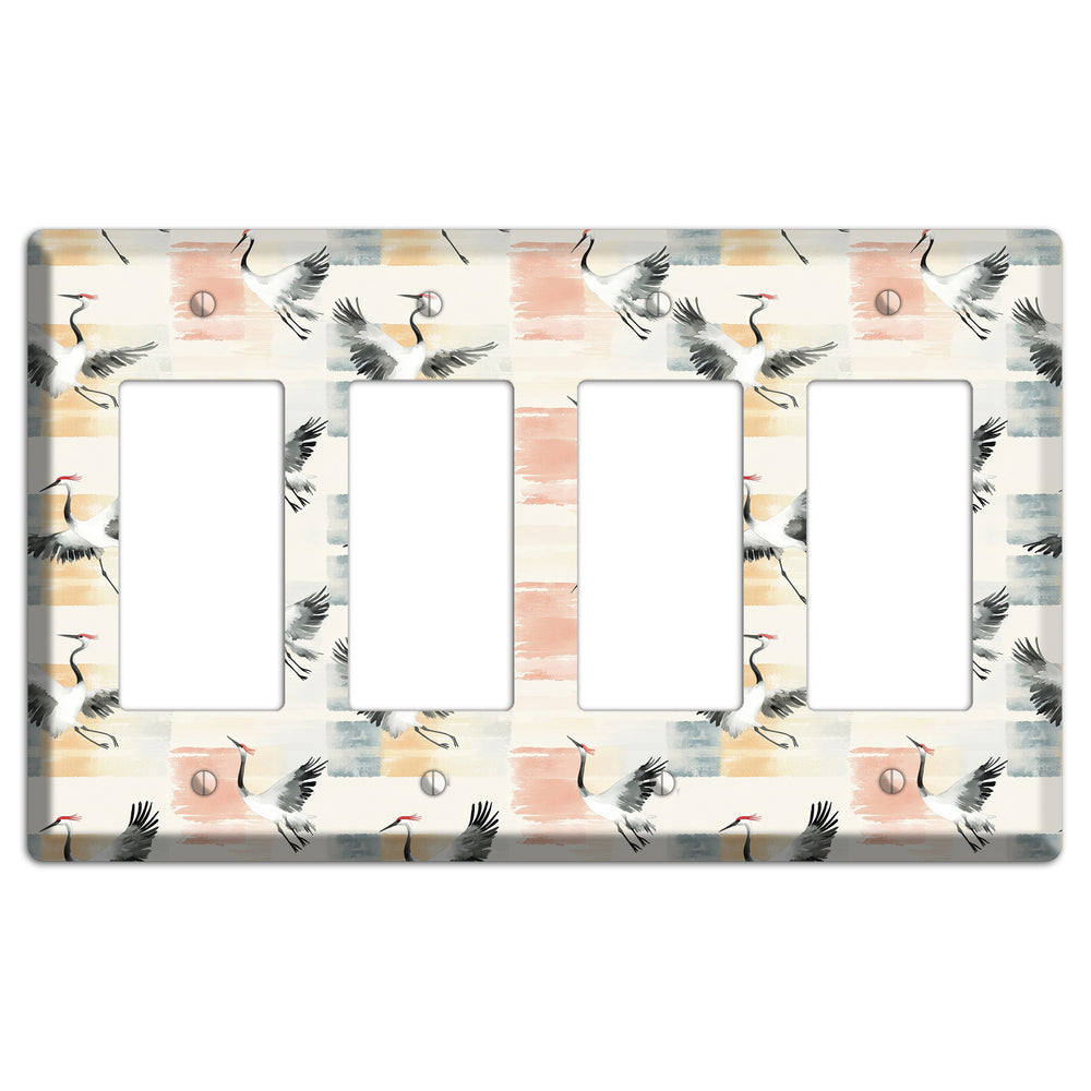 Blush Patchwork Flight 4 Rocker Wallplate