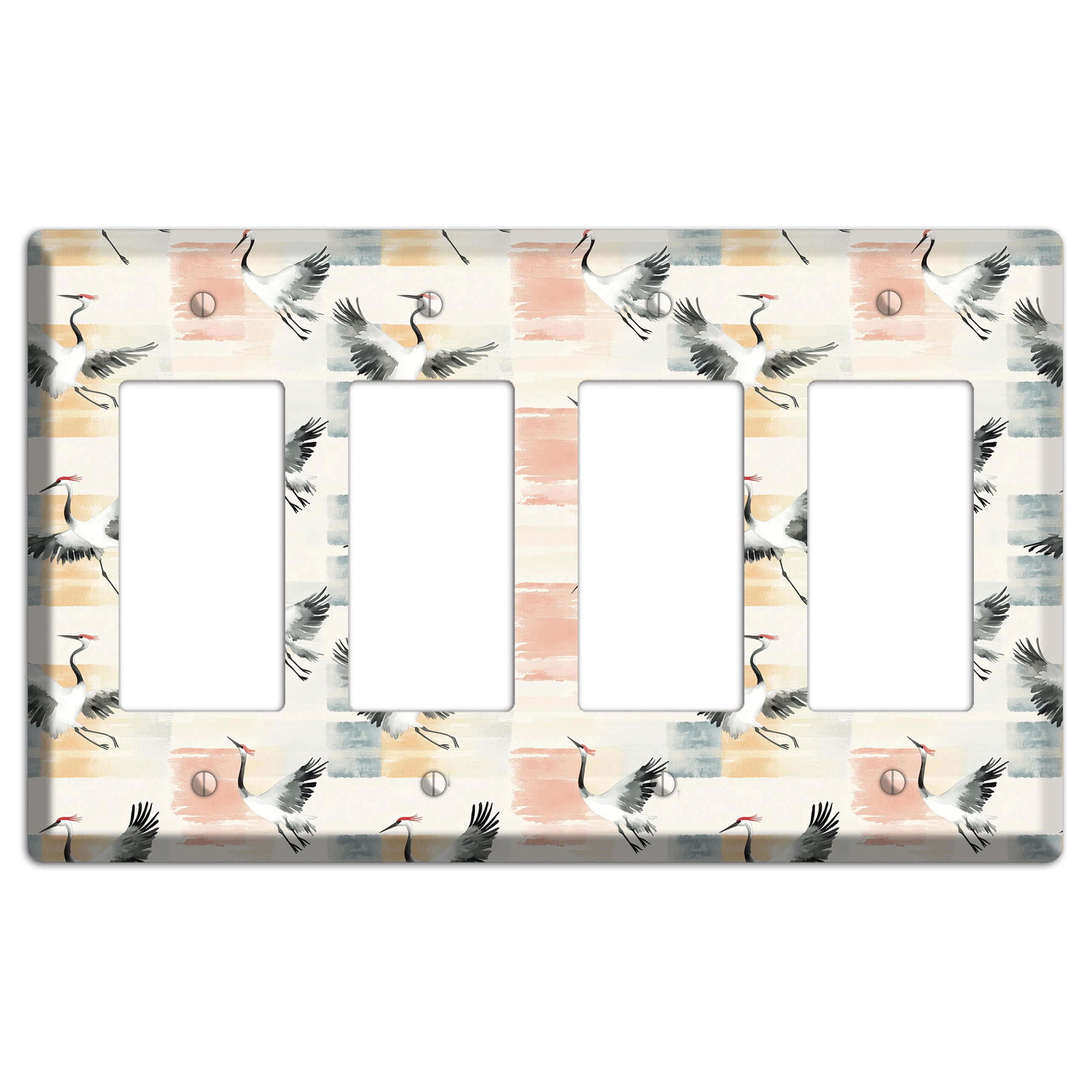 Blush Patchwork Flight 4 Rocker Wallplate