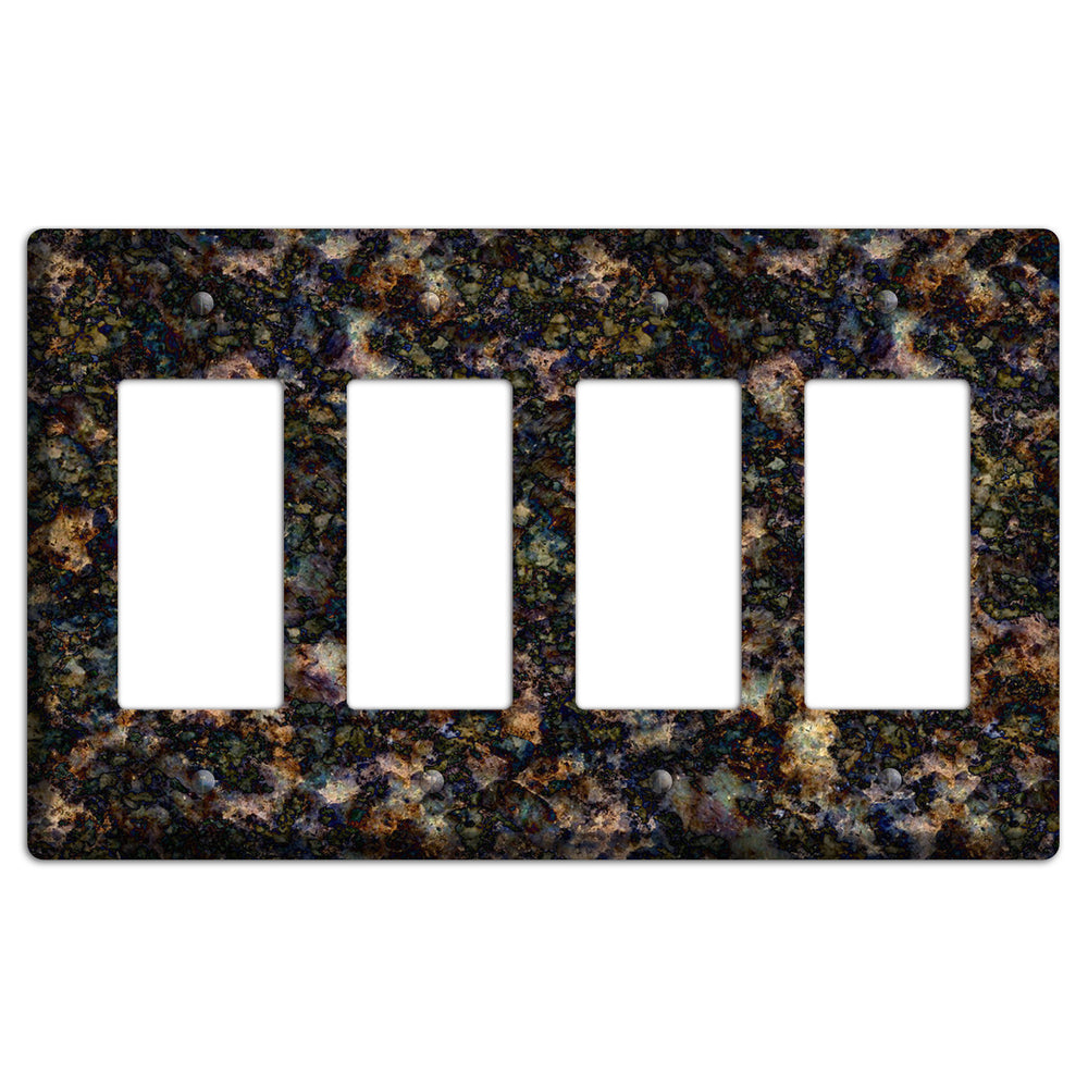 Volga Blue Granite 4 Rocker Wallplate