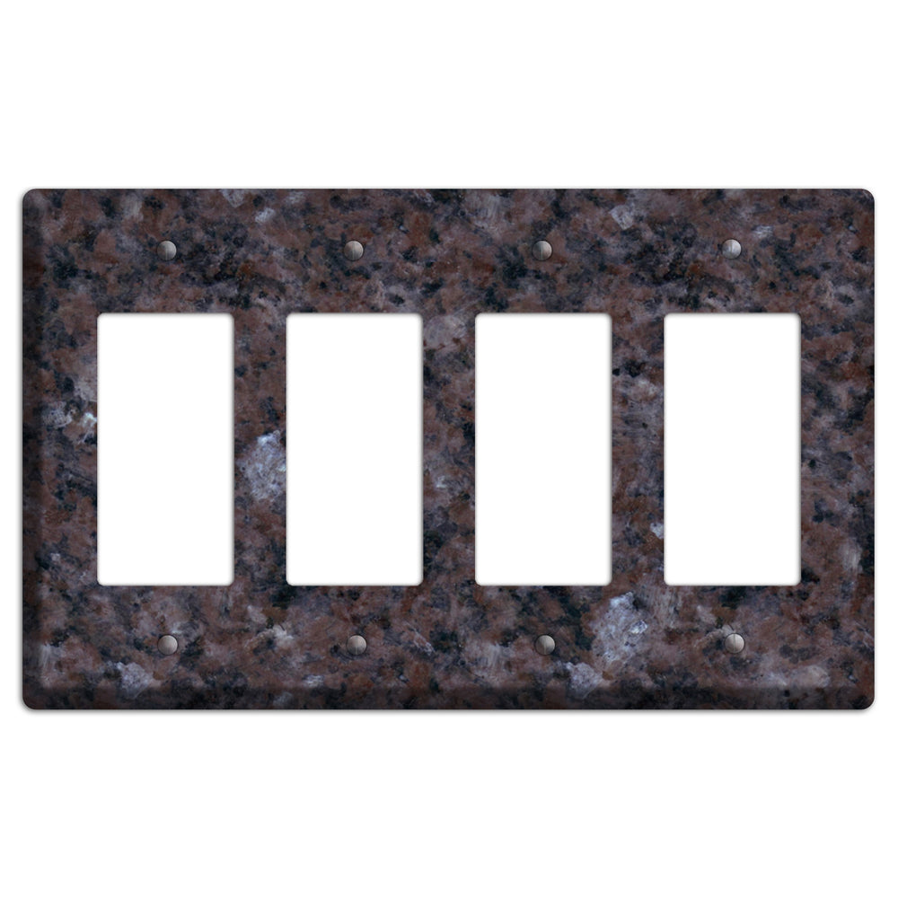 Tan Brown Granite 4 Rocker Wallplate