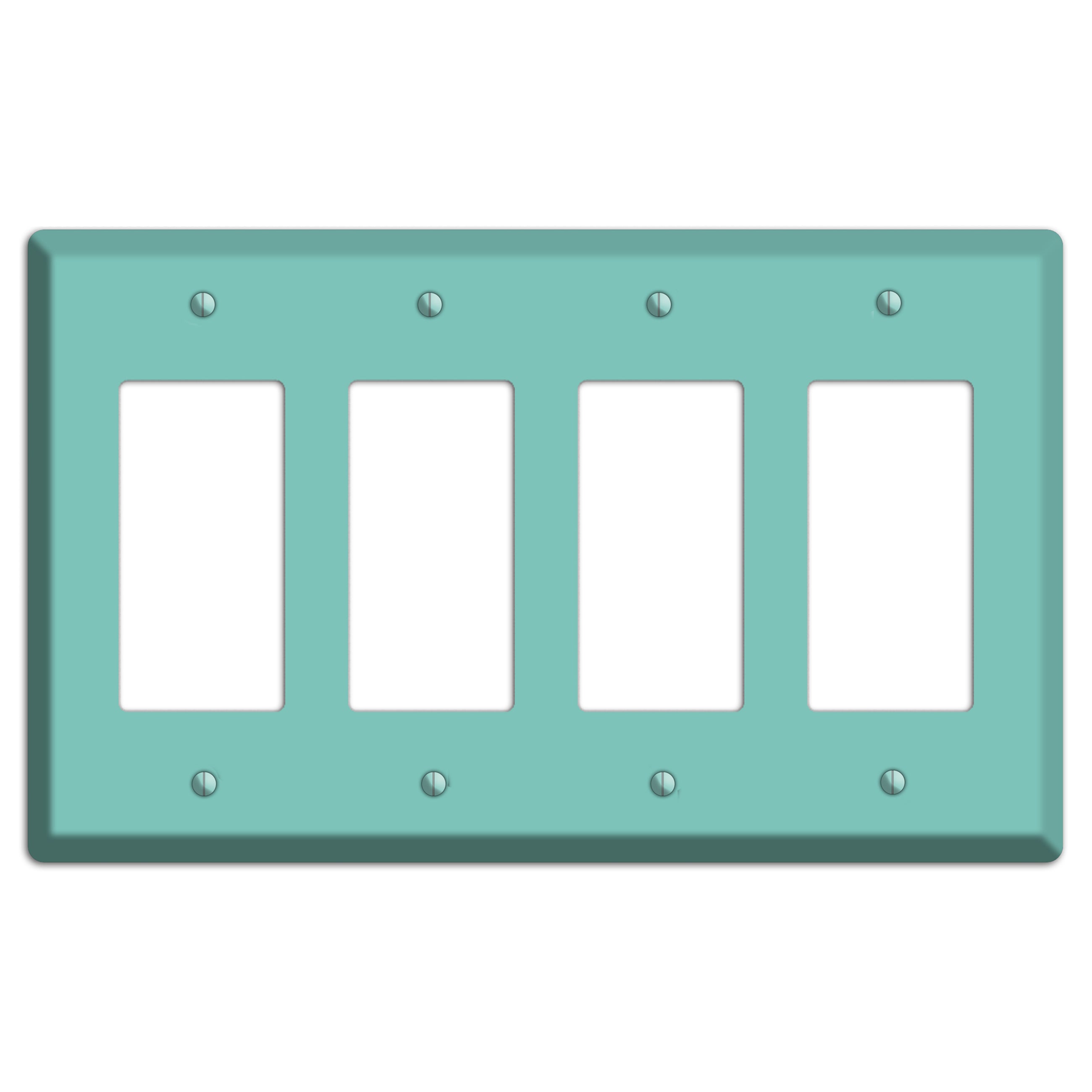 Baxter Seafoam 4 Rocker Wallplate