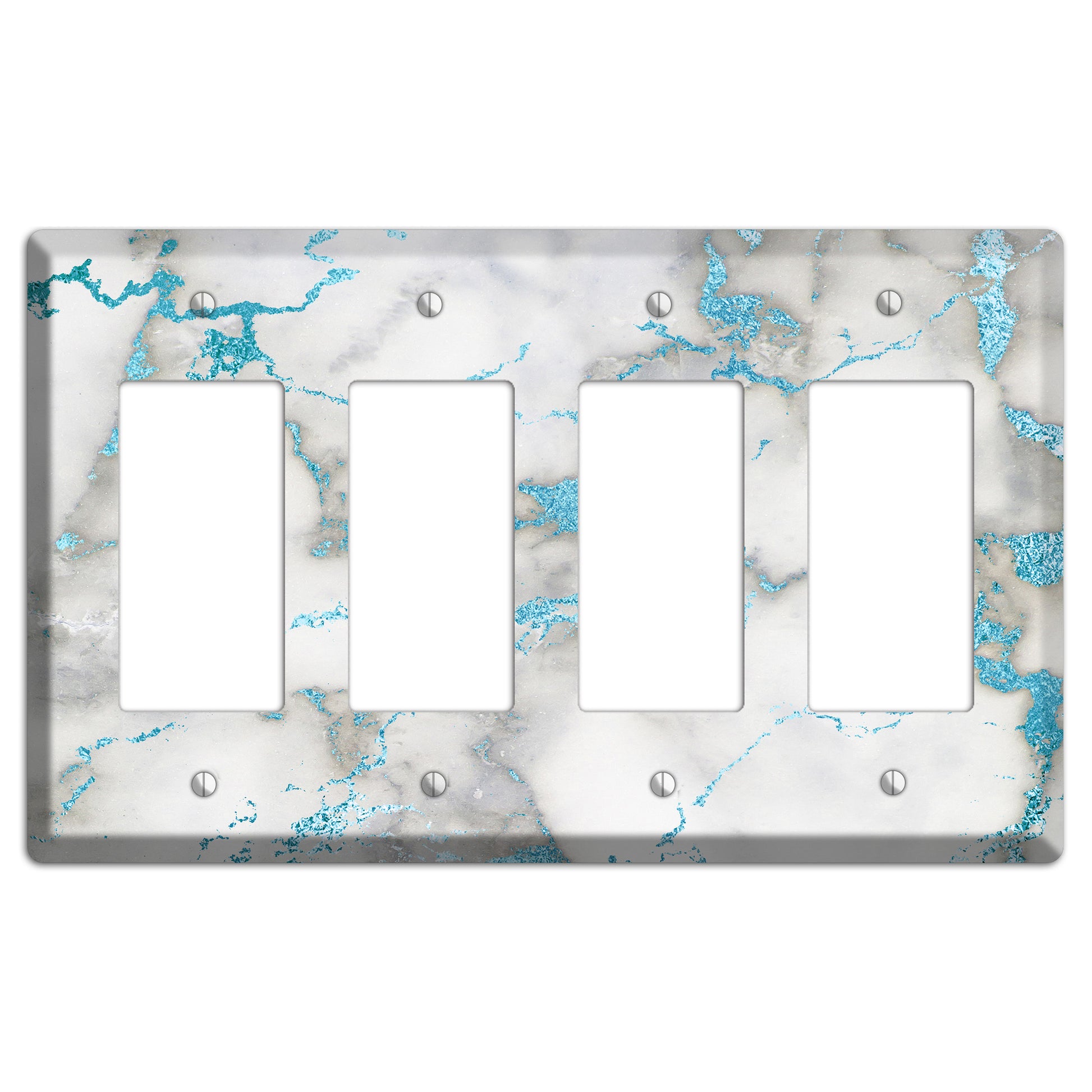 Gumbo Marble 4 Rocker Wallplate