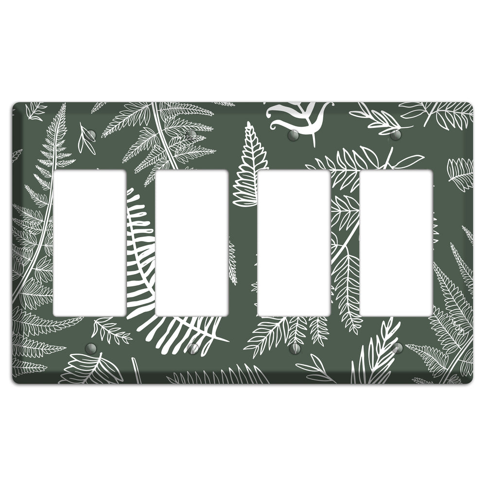 Forest Floor Etching 4 Rocker Wallplate