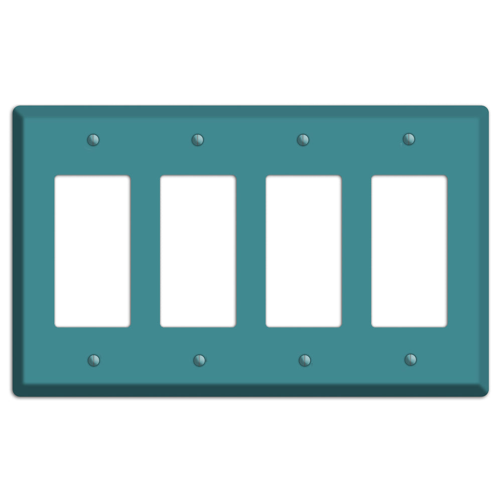 Baxter Turqouise 4 Rocker Wallplate