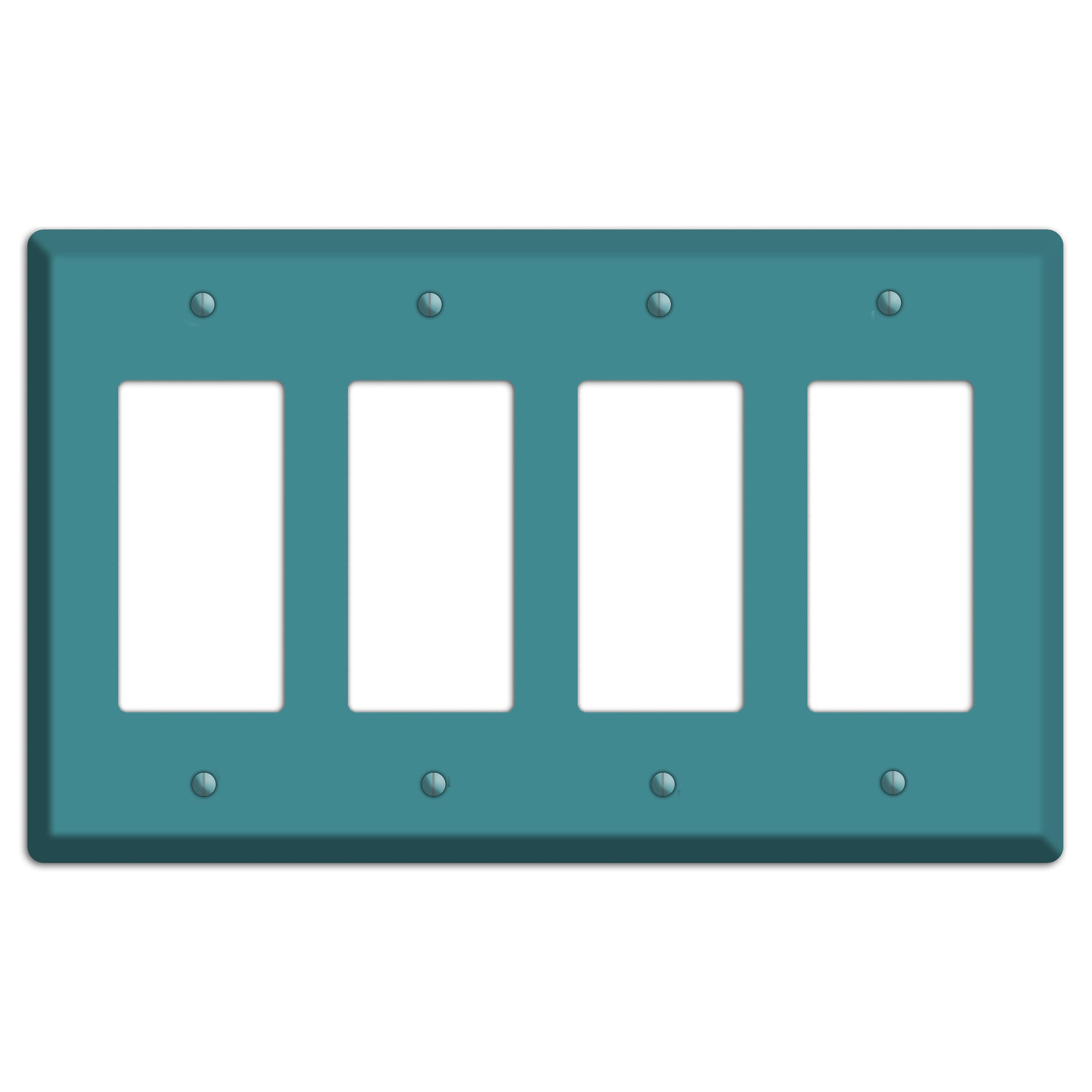 Baxter Turqouise 4 Rocker Wallplate