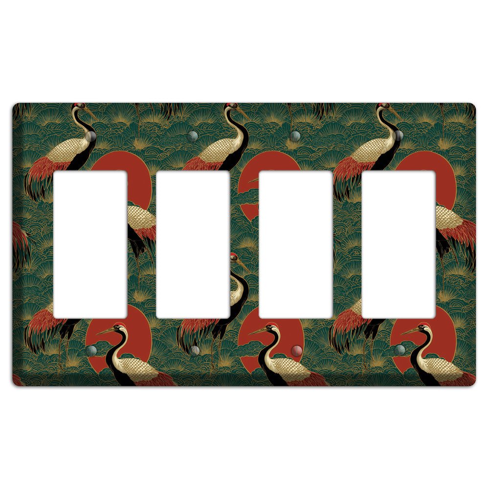 Jade Sun Sentinels 4 Rocker Wallplate