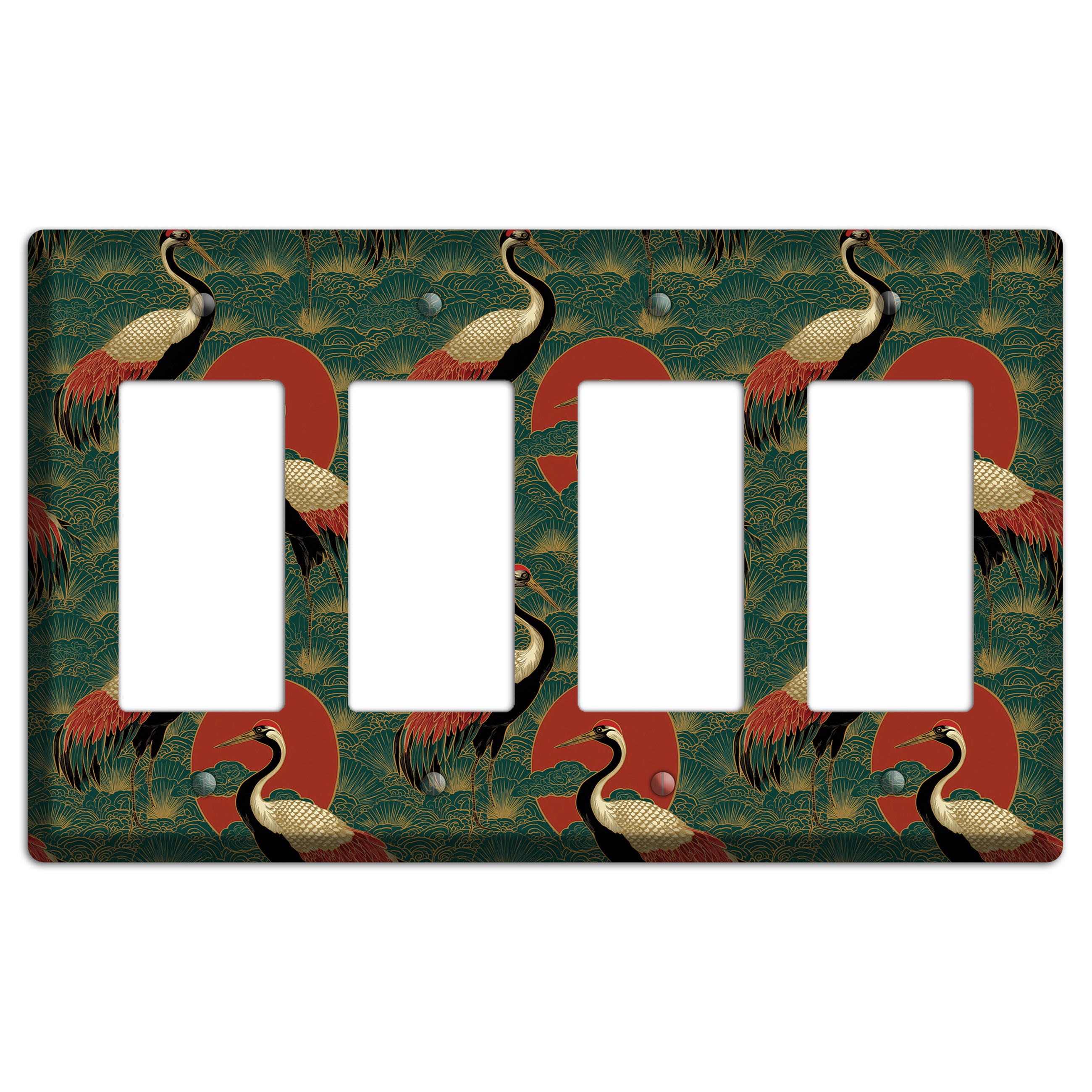 Jade Sun Sentinels 4 Rocker Wallplate