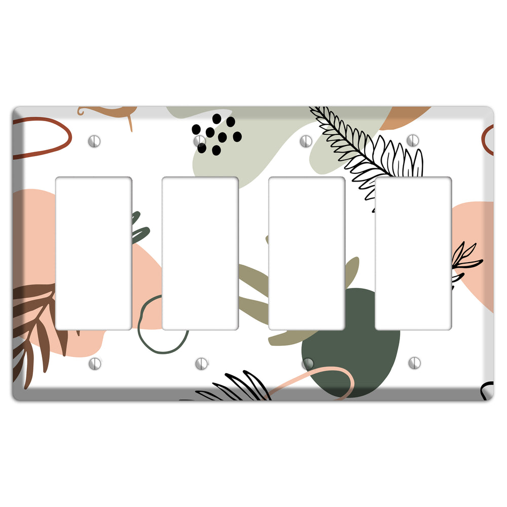 Botanical Scatter 4 Rocker Wallplate