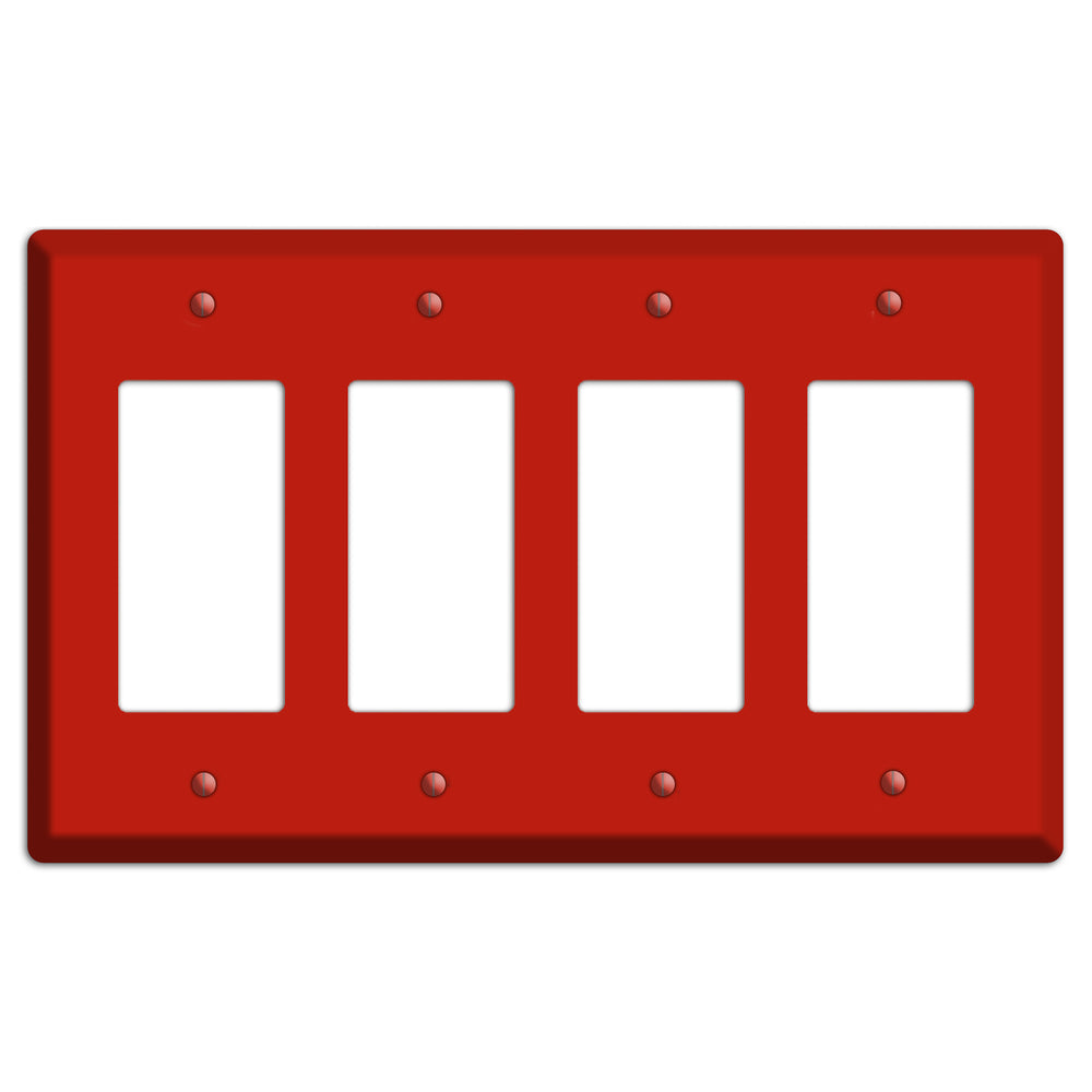Baxter Simply Red 4 Rocker Wallplate