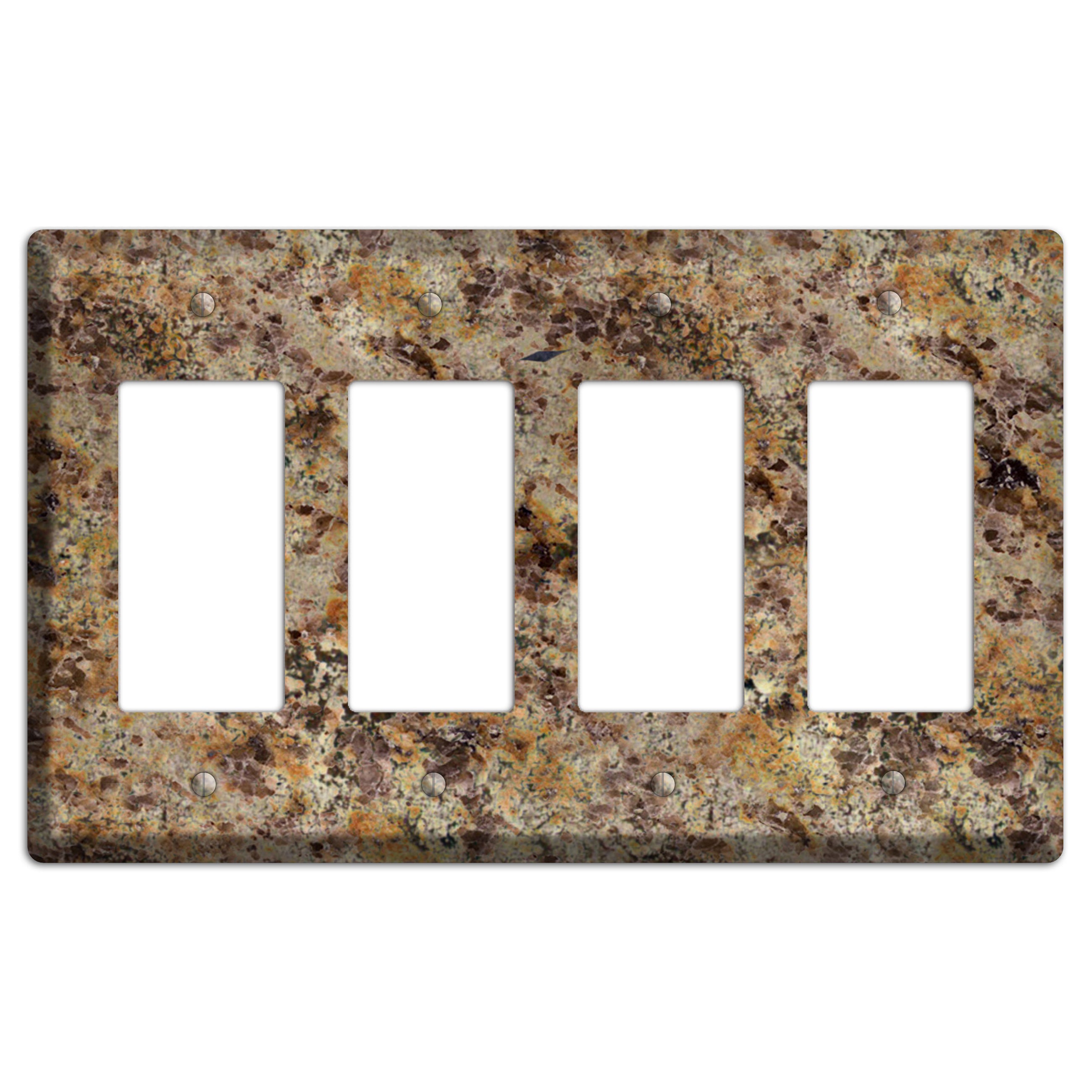 Golden Crystal Granite 4 Rocker Wallplate
