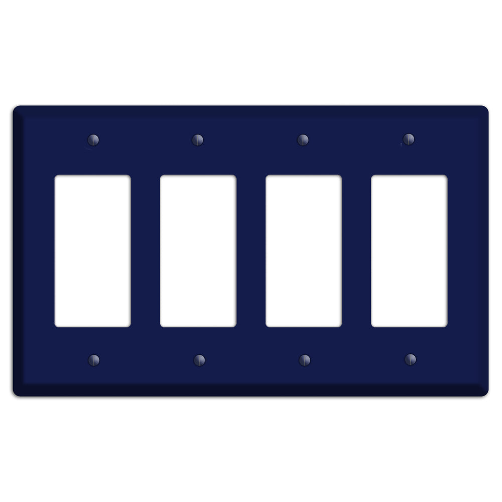 Baxter Midnight Navy Solid 4 Rocker Wallplate